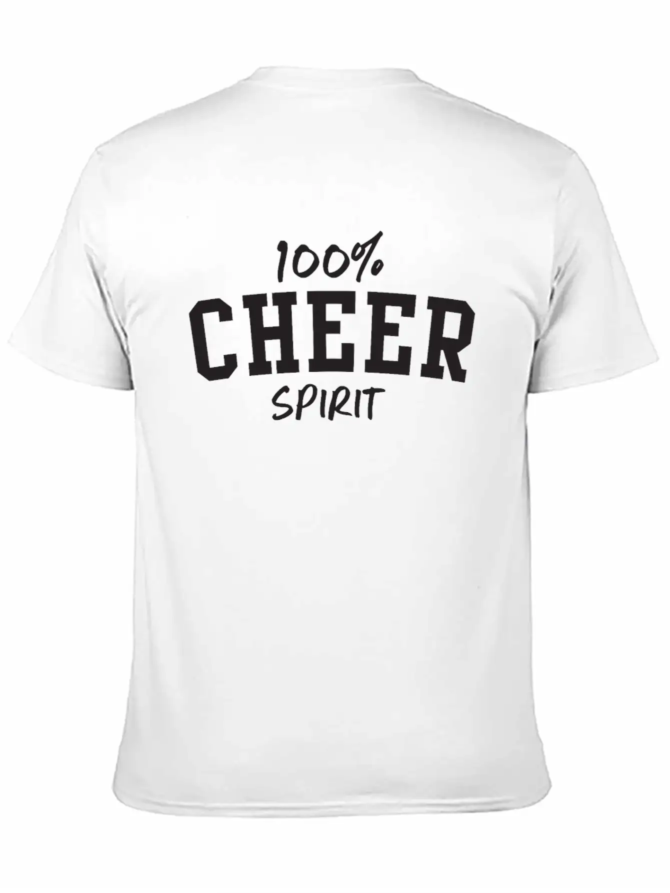 100% Cheer Spirit Breathable Soft Cotton T-Shirt – Timeless Casual Look