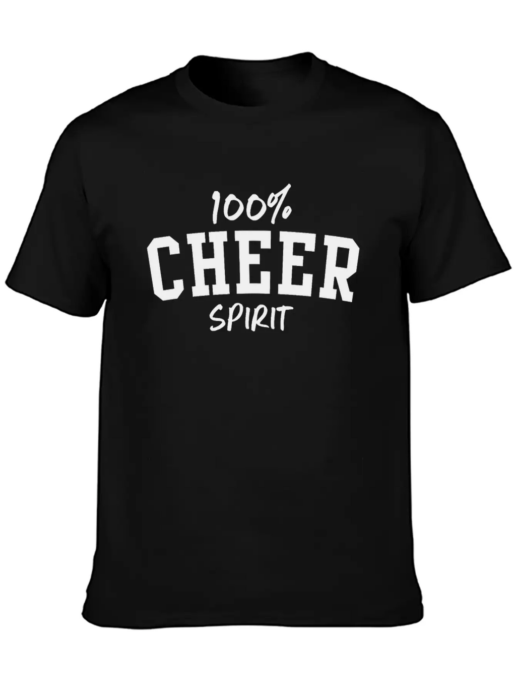 100% Cheer Spirit Breathable Soft Cotton T-Shirt – Timeless Casual Look