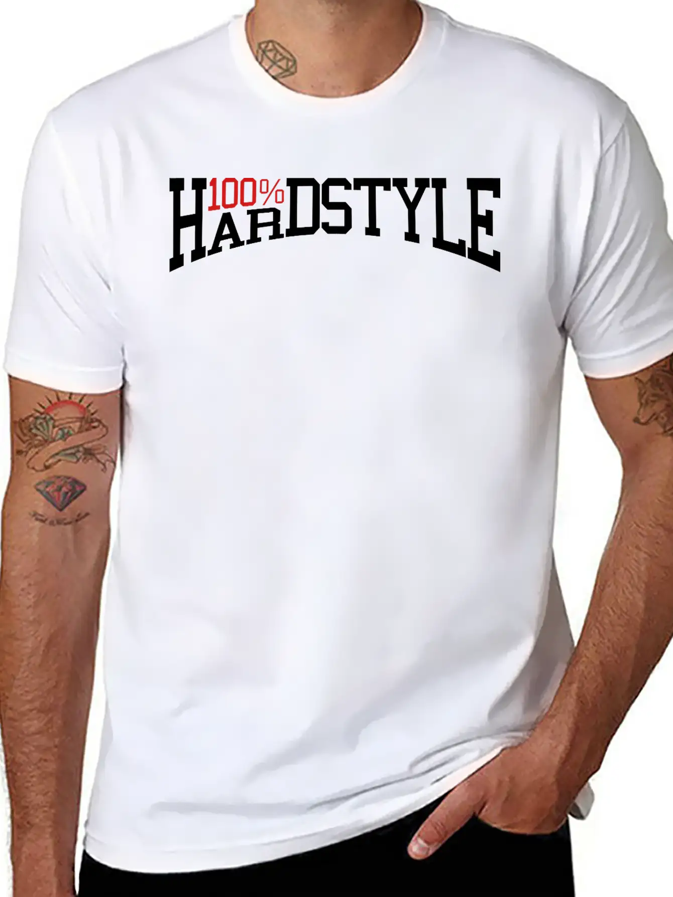 100% Hardstyle 2 Casual Graphic T-Shirt – Simple And Comfortable Daily Wear