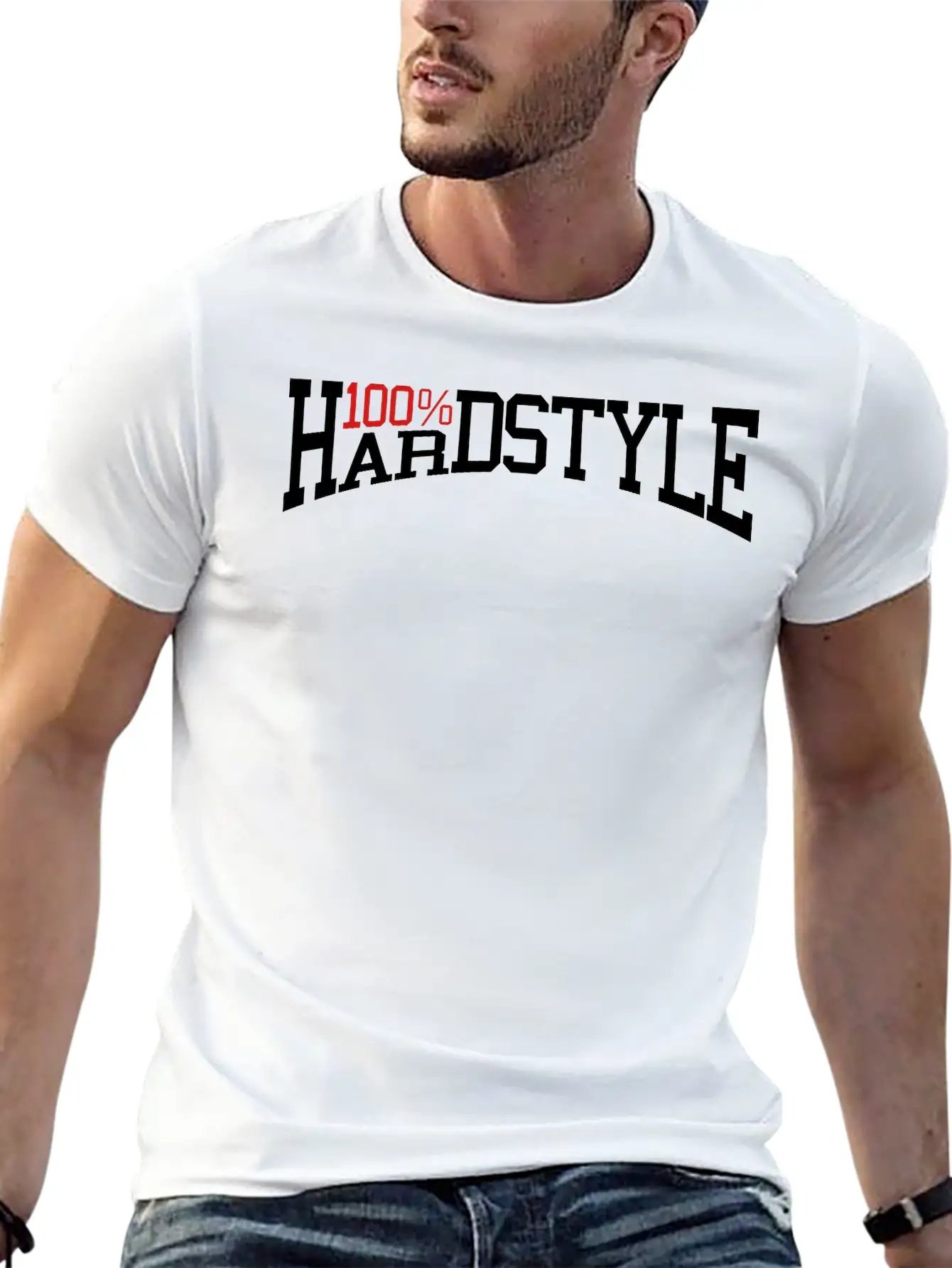 100% Hardstyle 2 Casual Graphic T-Shirt – Simple And Comfortable Daily Wear
