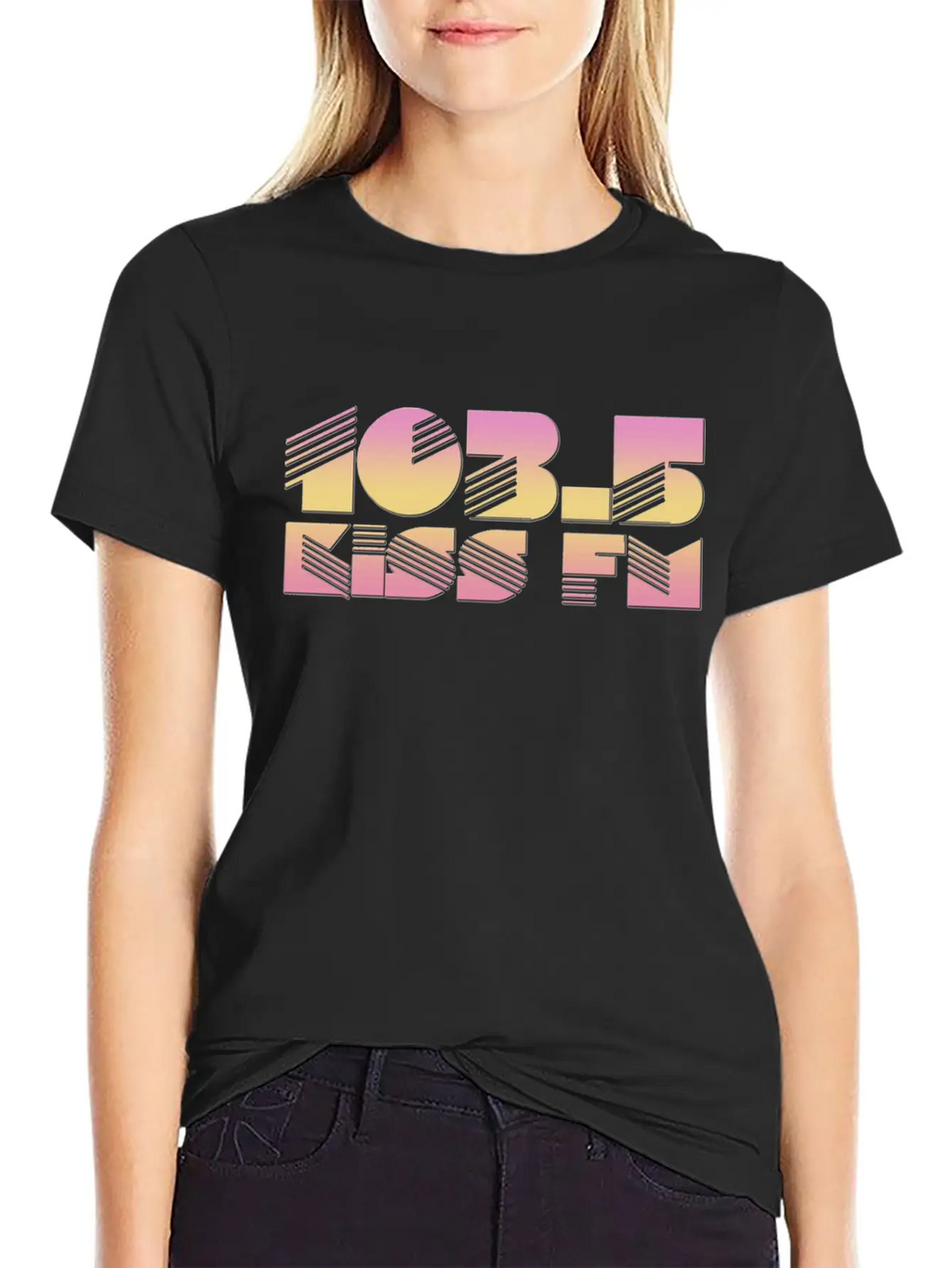 105 WQSB Radio Casual Graphic T-Shirt – Simple And Comfortable Daily Wear