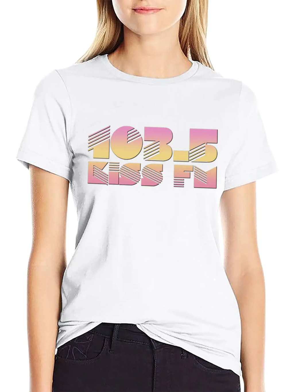105 WQSB Radio Casual Graphic T-Shirt – Simple And Comfortable Daily Wear