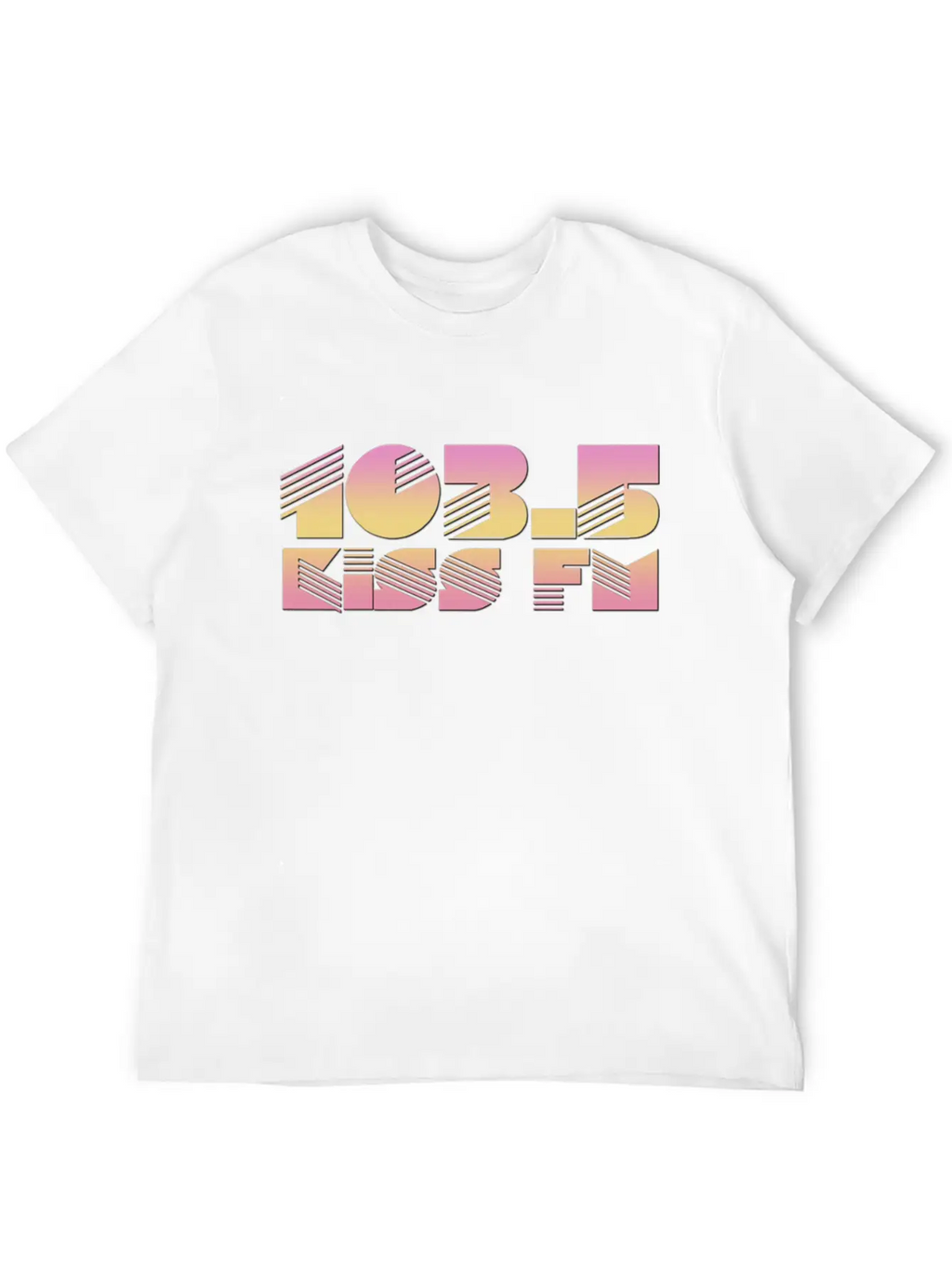 105 WQSB Radio Casual Graphic T-Shirt – Simple And Comfortable Daily Wear