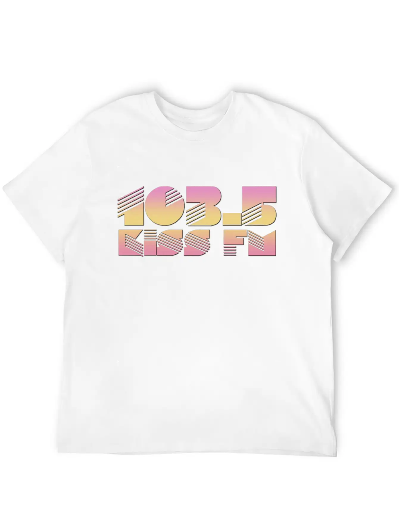 105 WQSB Radio Casual Graphic T-Shirt – Simple And Comfortable Daily Wear
