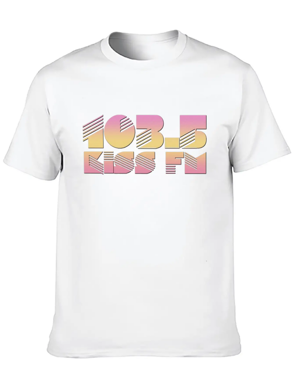 105 WQSB Radio Casual Graphic T-Shirt – Simple And Comfortable Daily Wear