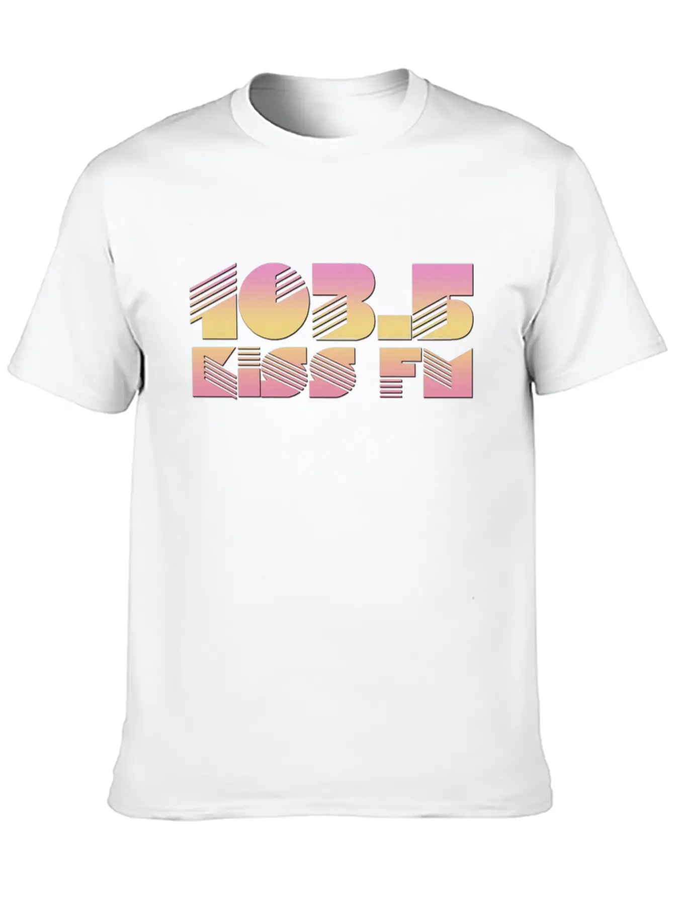 105 WQSB Radio Casual Graphic T-Shirt – Simple And Comfortable Daily Wear