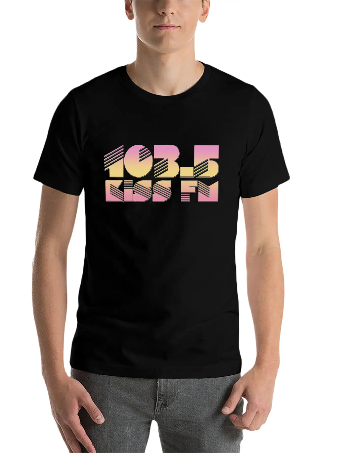 105 WQSB Radio Casual Graphic T-Shirt – Simple And Comfortable Daily Wear