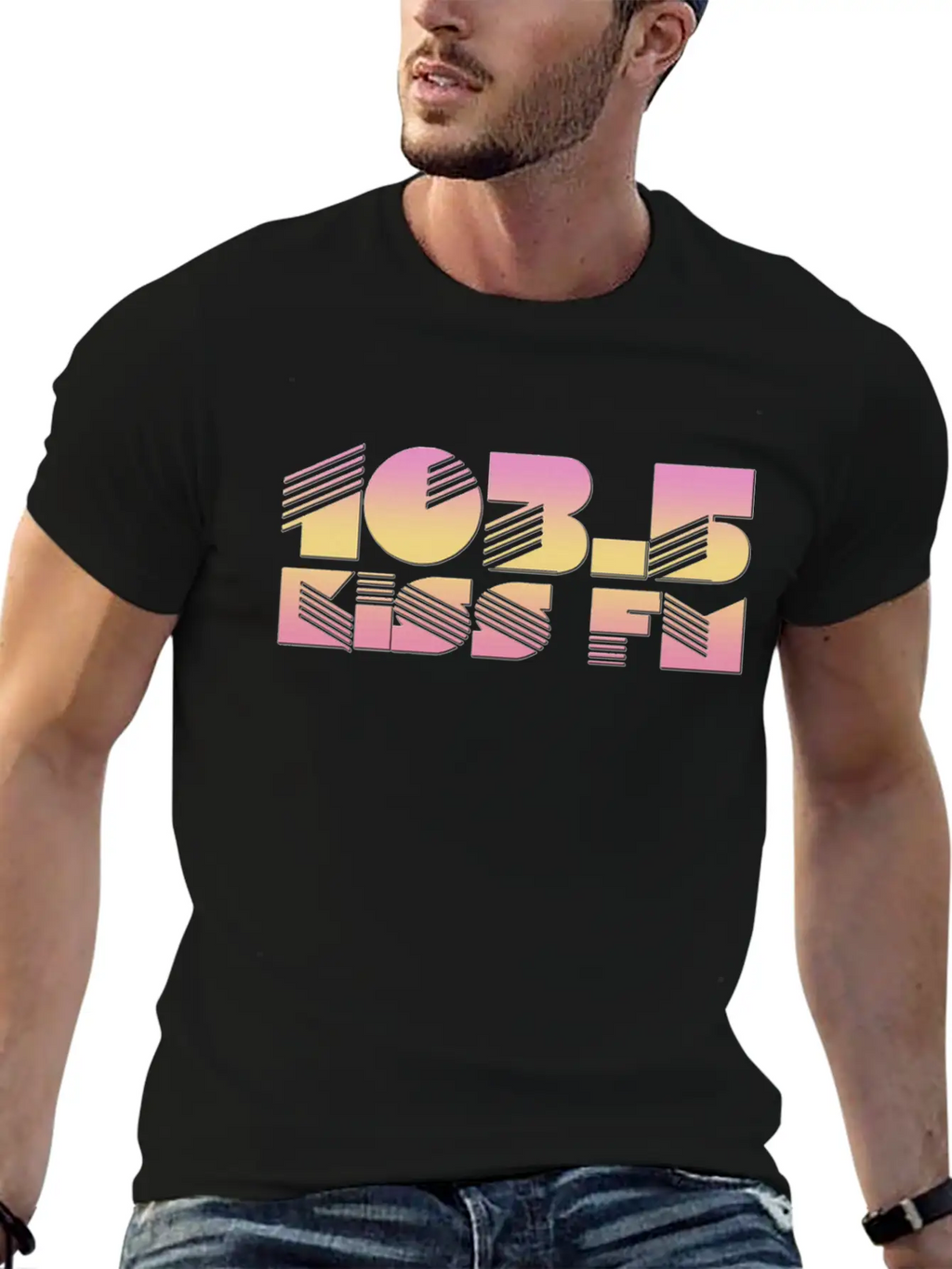 105 WQSB Radio Casual Graphic T-Shirt – Simple And Comfortable Daily Wear