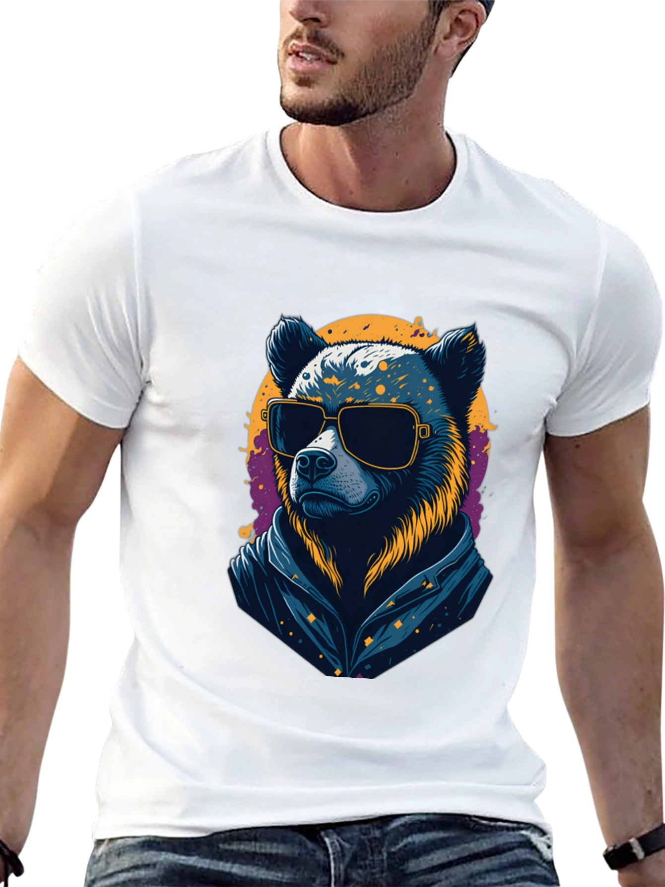 Cool Bear Graphic Tee - Mens Black T-Shirt