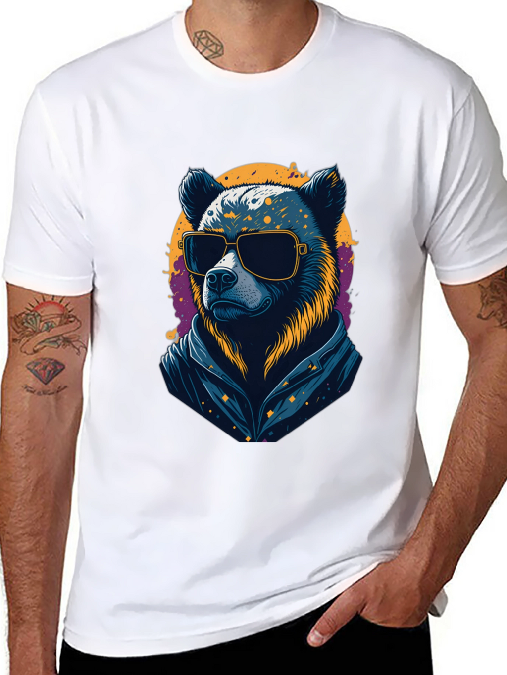 Cool Bear Graphic Tee - Mens Black T-Shirt