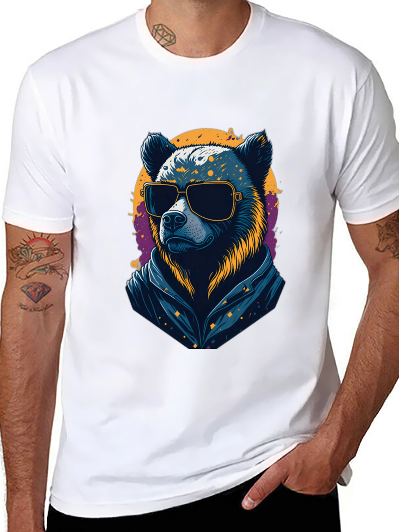 Cool Bear Graphic Tee - Mens Black T-Shirt