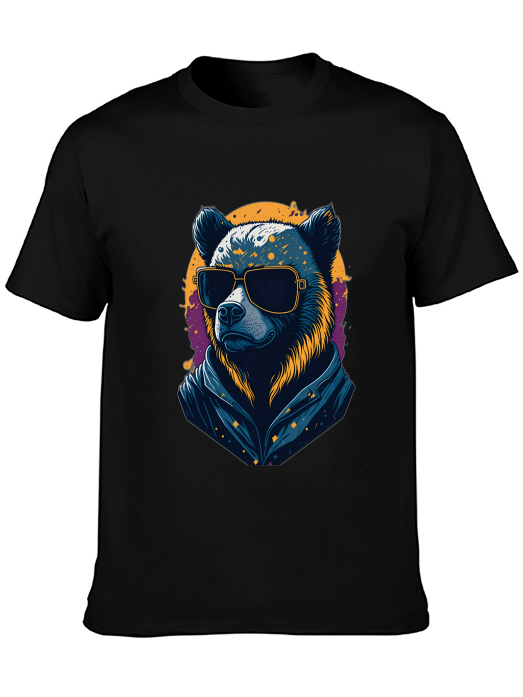 Cool Bear Graphic Tee - Mens Black T-Shirt