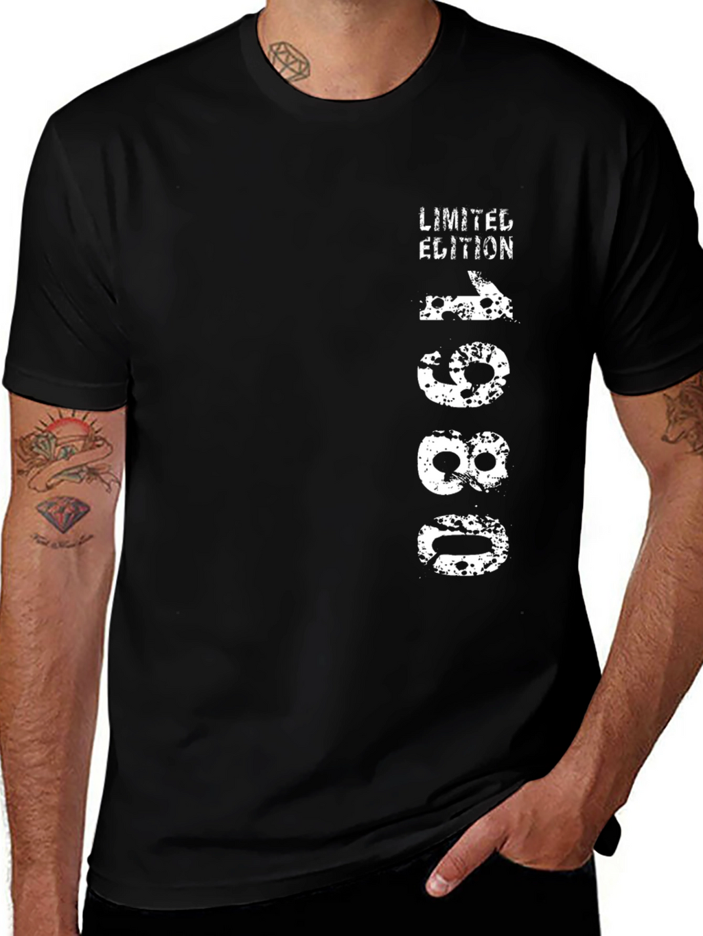 Limited Edition 1980 Black Graphic Tee