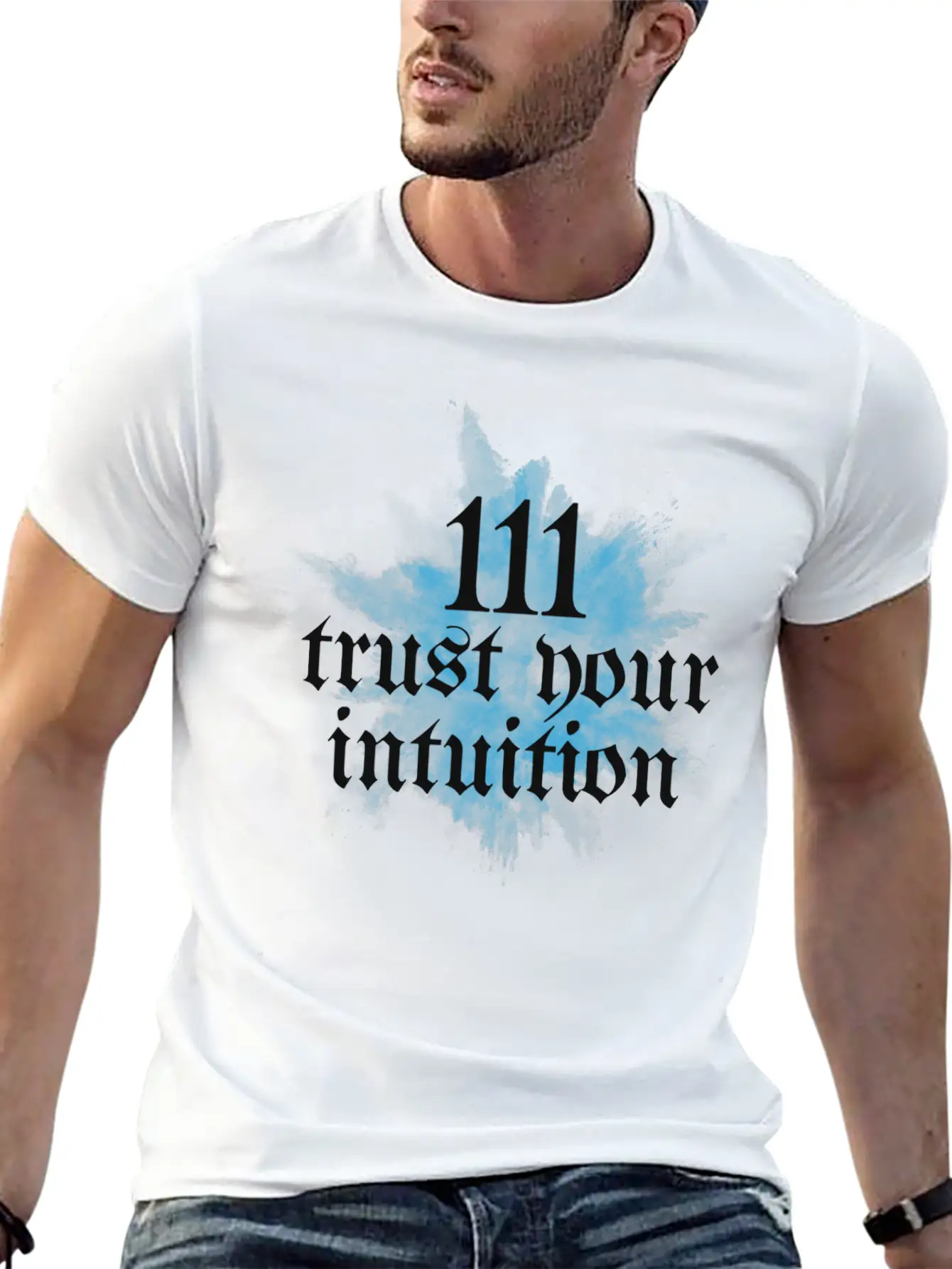 111 Trust Your Intuition Angel Number Mindful Breathable Soft Cotton T-Shirt – Timeless Casual Look