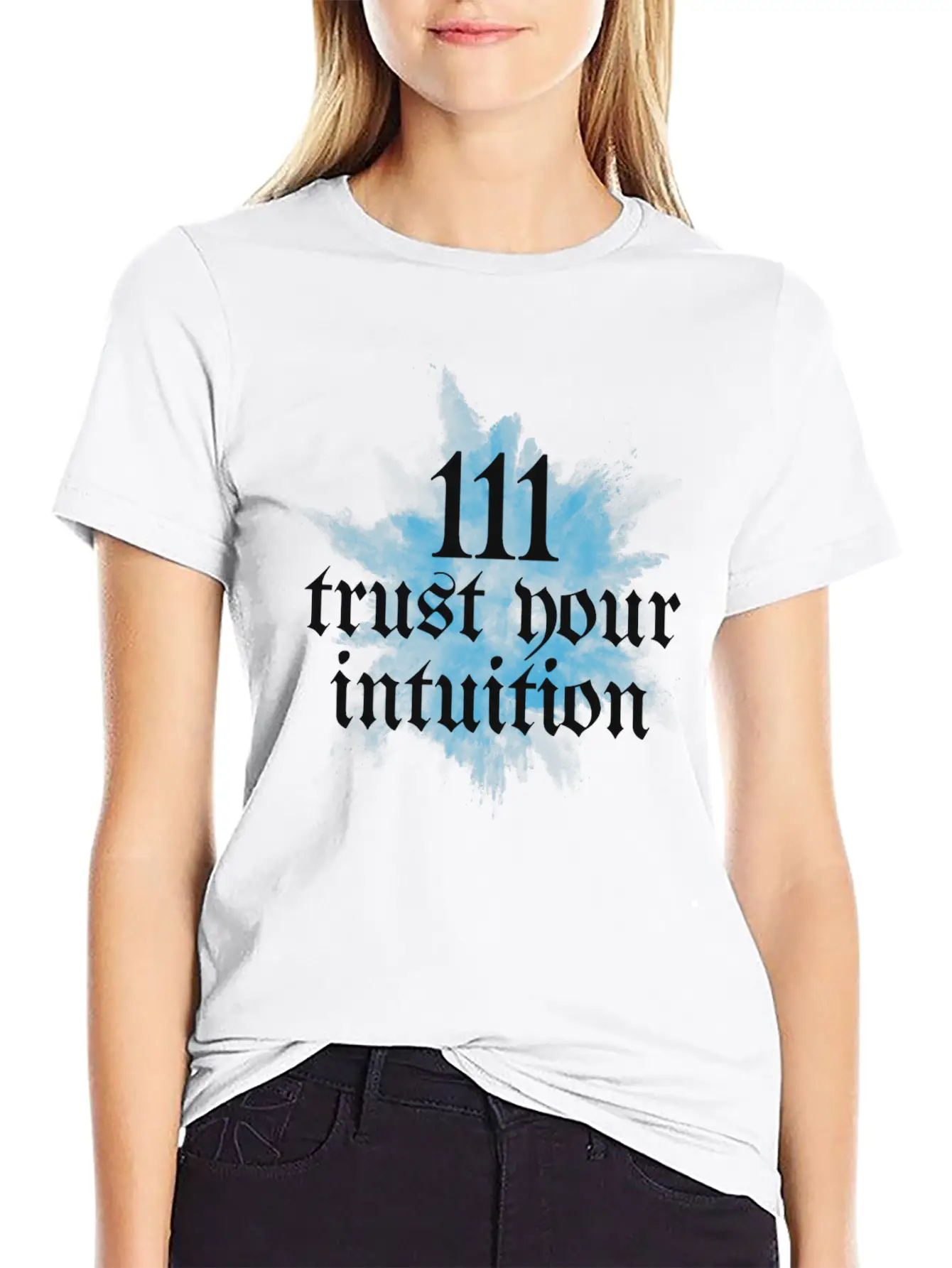 111 Trust Your Intuition Angel Number Mindful Breathable Soft Cotton T-Shirt – Timeless Casual Look