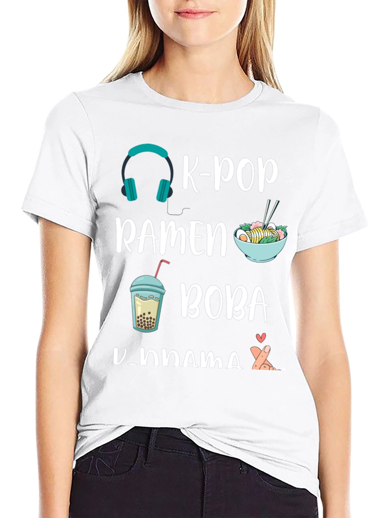 K-Pop Ramen Boba K-Drama T-Shirt
