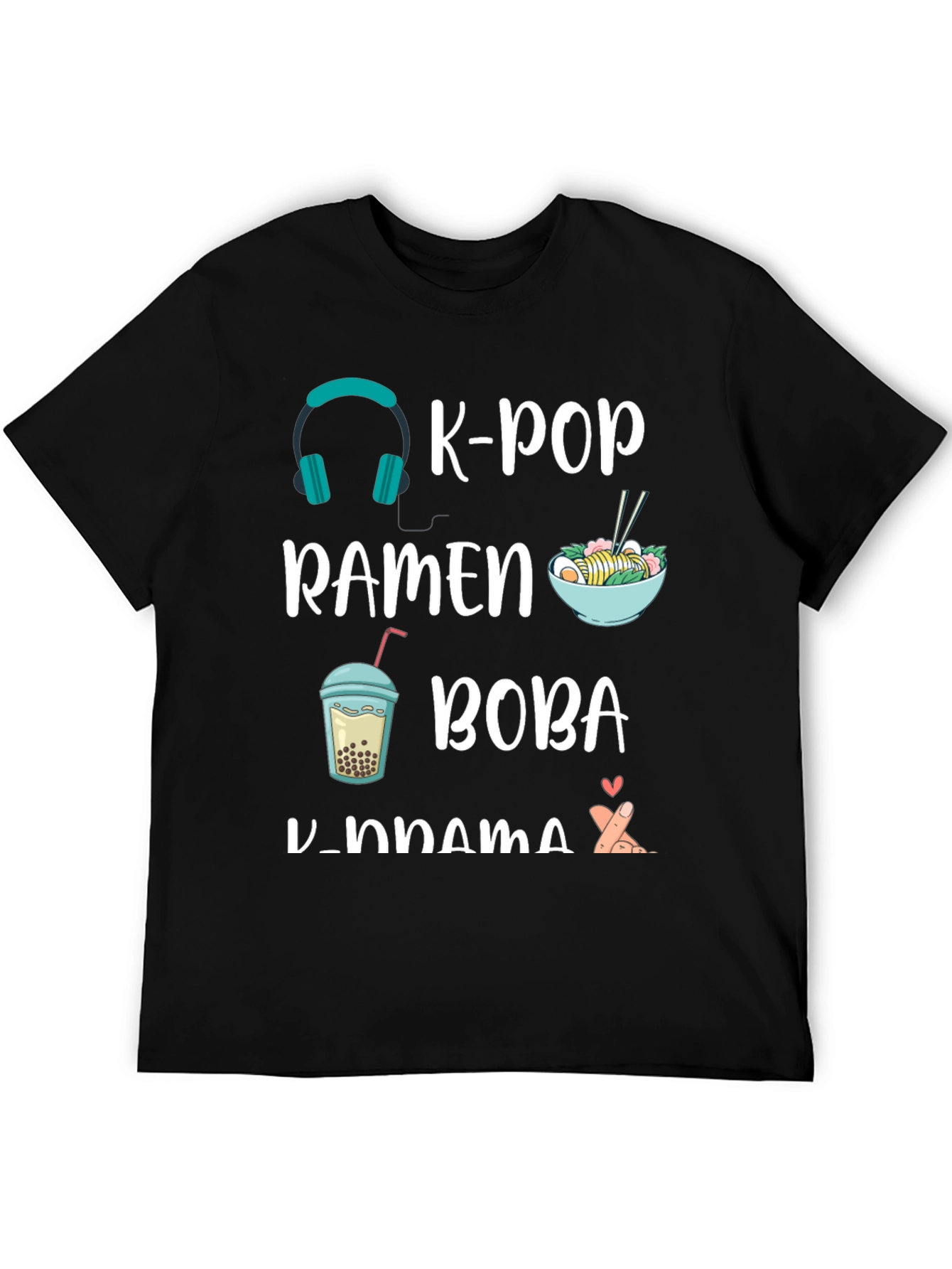 K-Pop Ramen Boba K-Drama T-Shirt