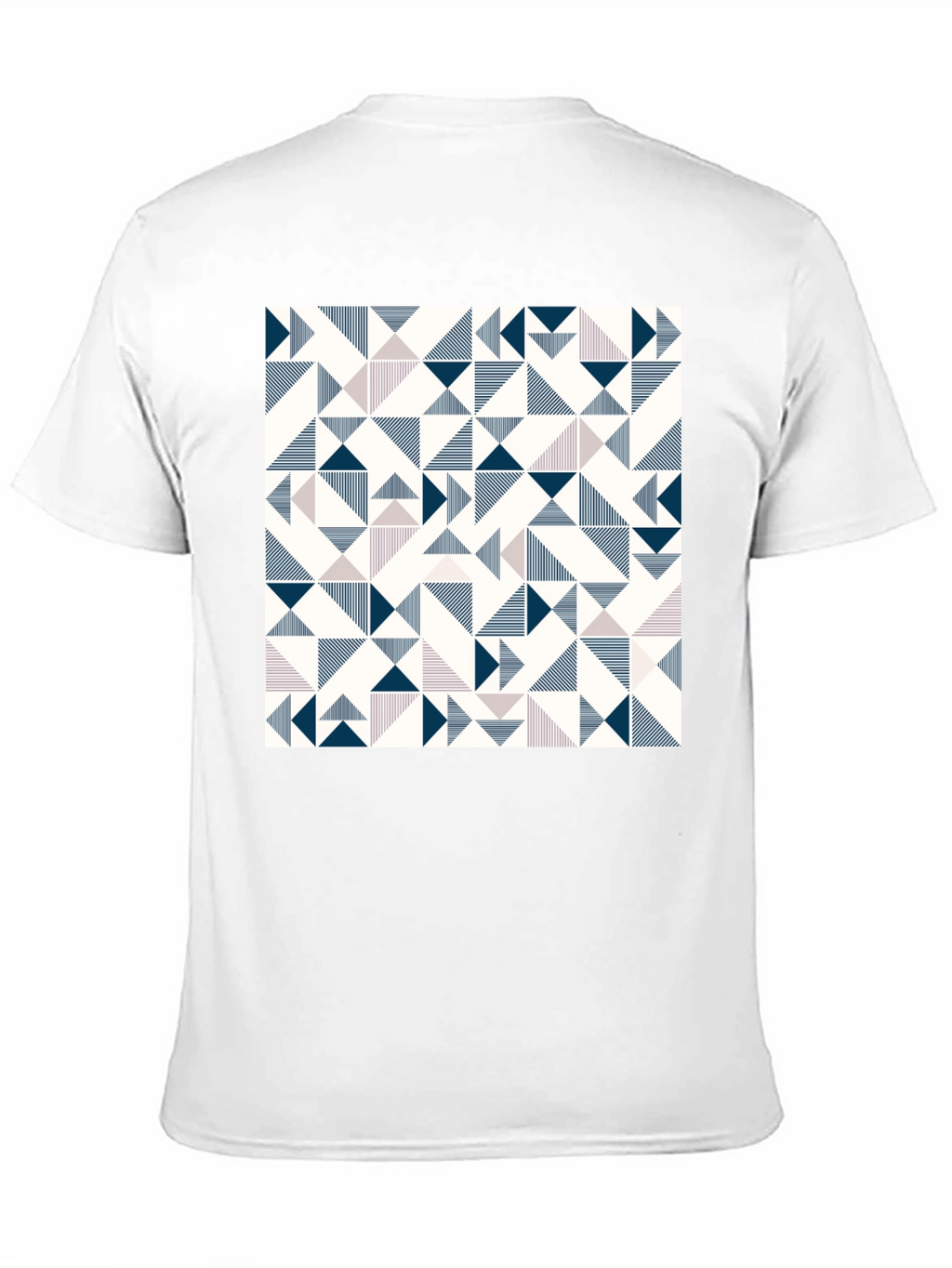 Modern Geometric Print Tee - Black