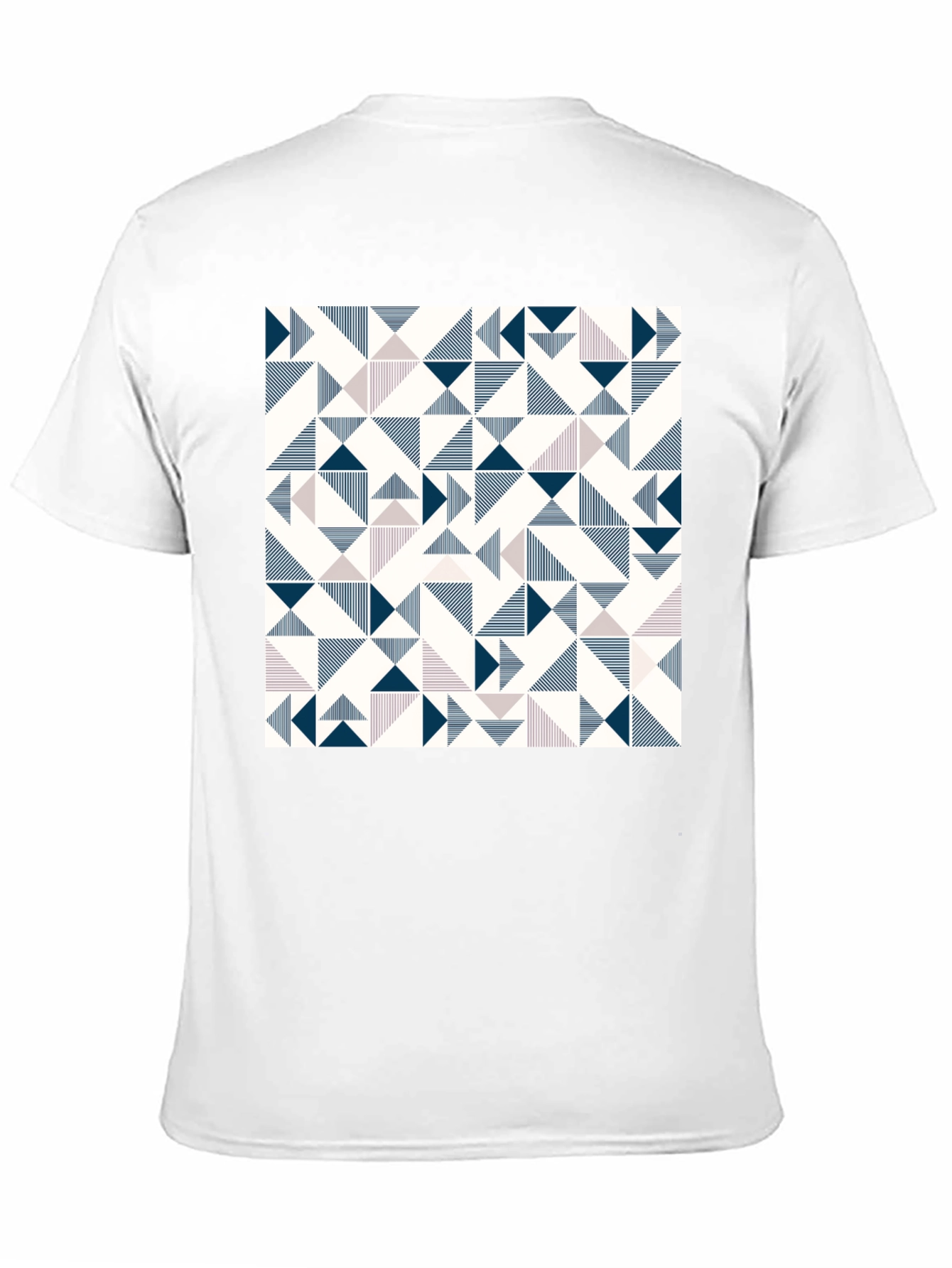 Modern Geometric Print Tee - Black