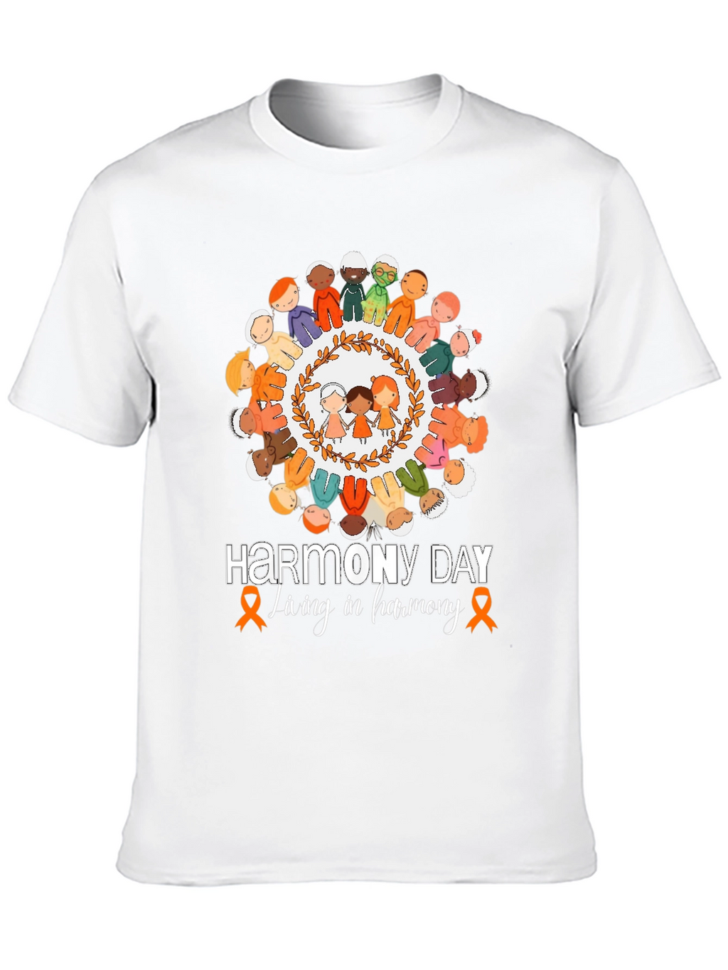 Harmony Day T-Shirt: Living in Harmony Tee