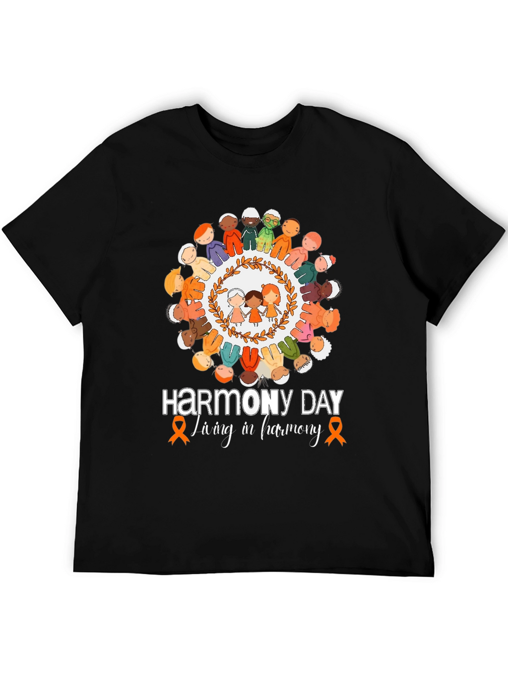Harmony Day T-Shirt: Living in Harmony Tee