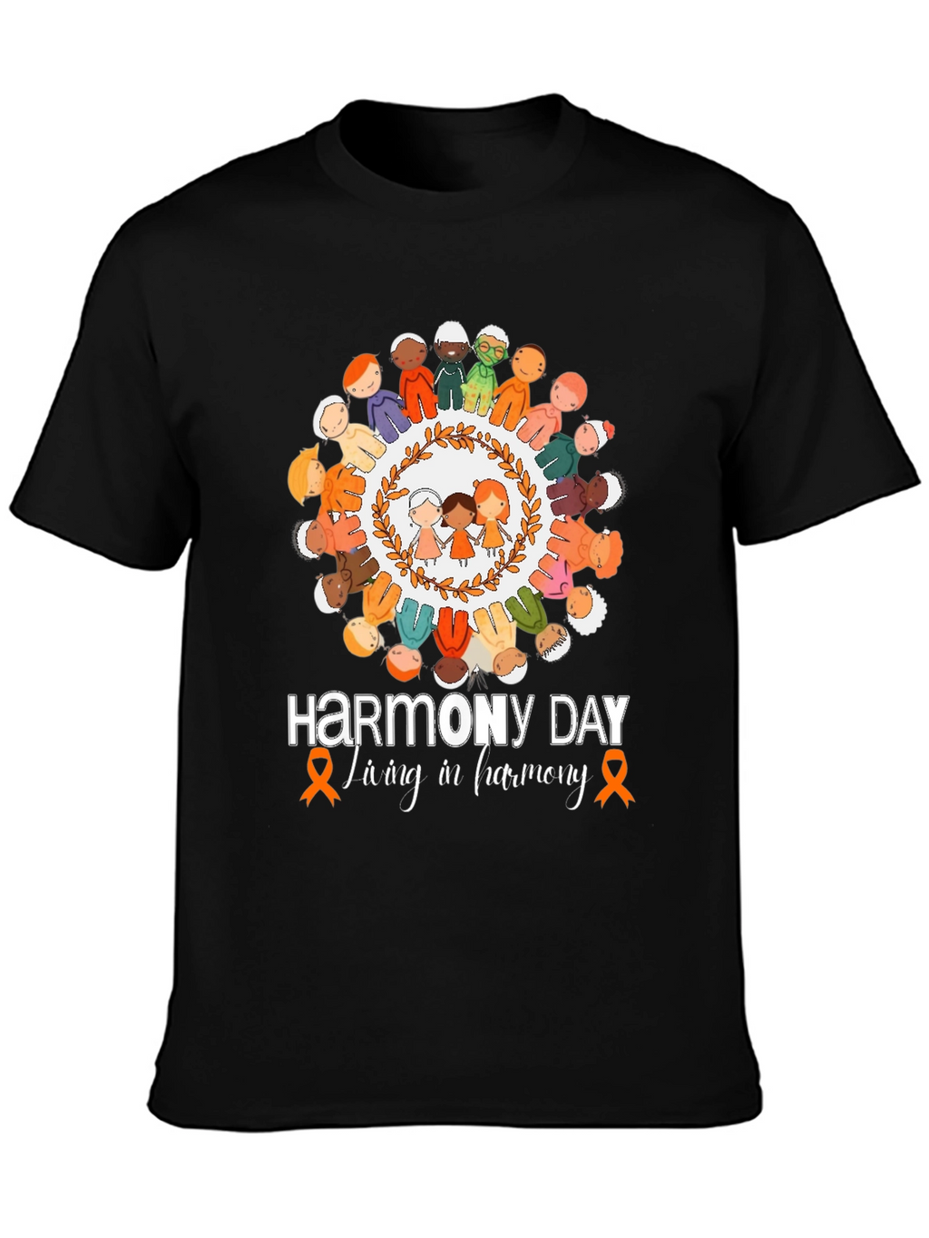 Harmony Day T-Shirt: Living in Harmony Tee