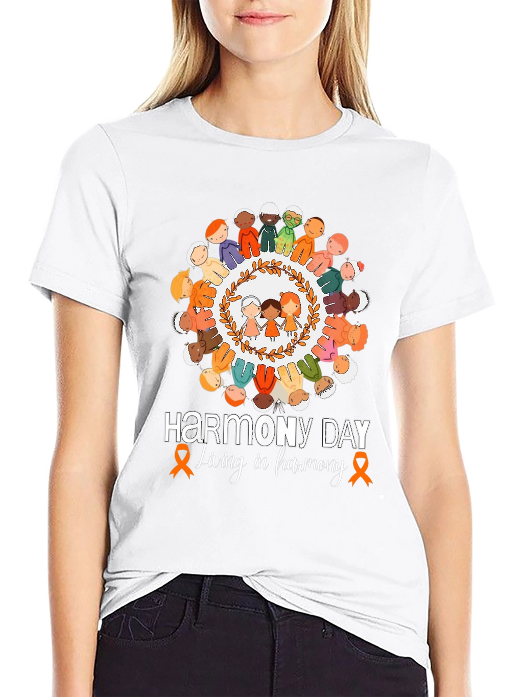 Harmony Day T-Shirt: Living in Harmony Tee