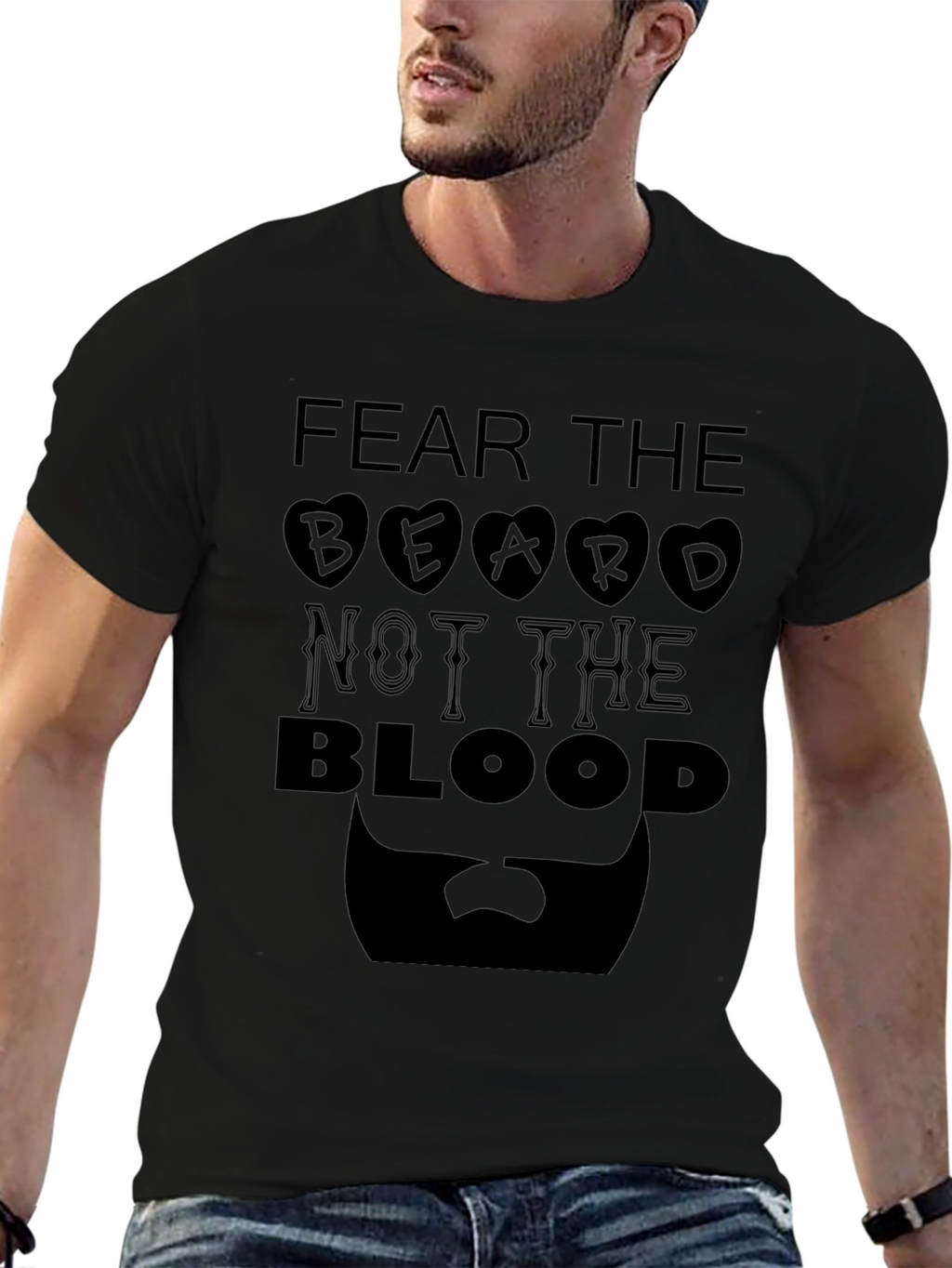 Fear The Beard Graphic T-Shirt - Mens
