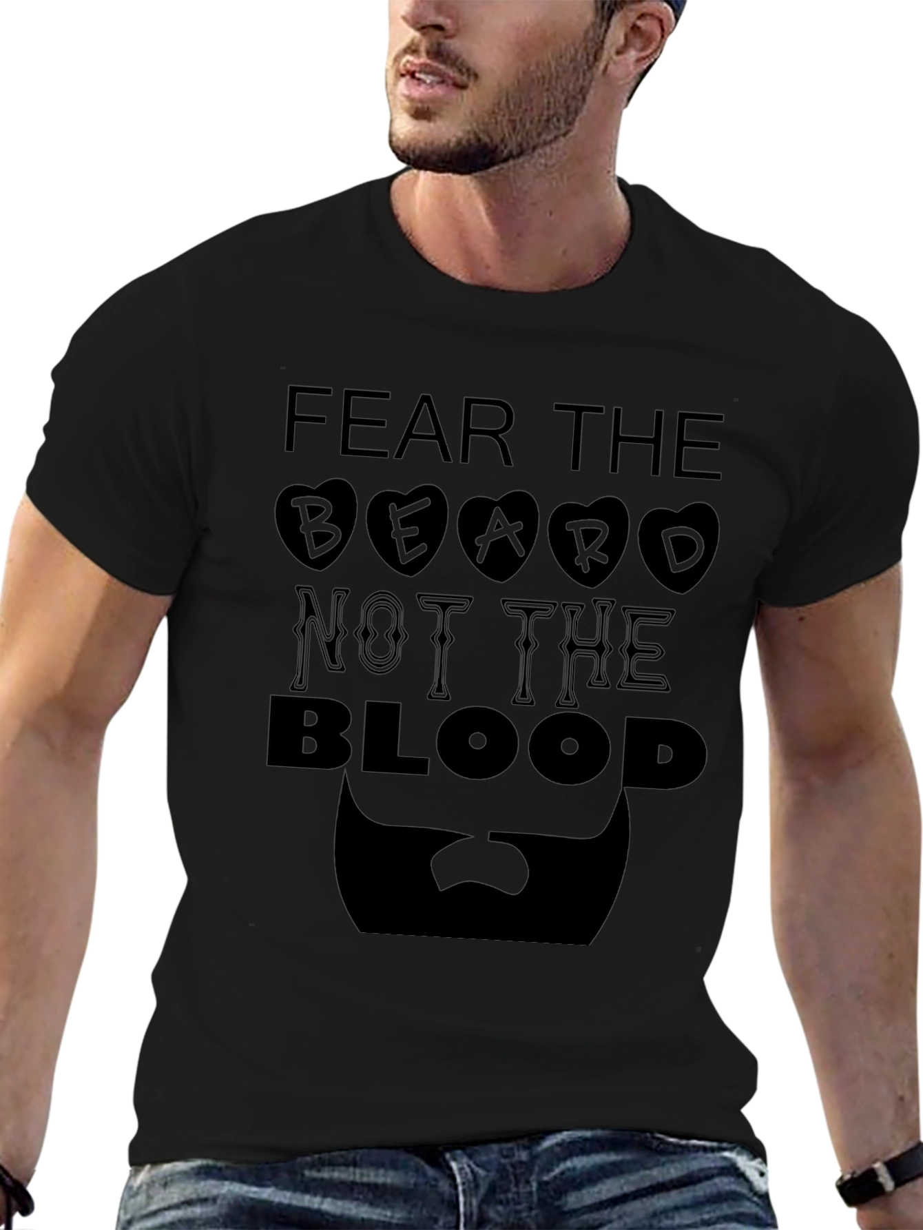 Fear The Beard Graphic T-Shirt - Mens