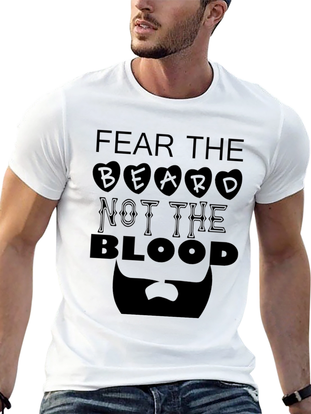 Fear The Beard Graphic T-Shirt - Mens