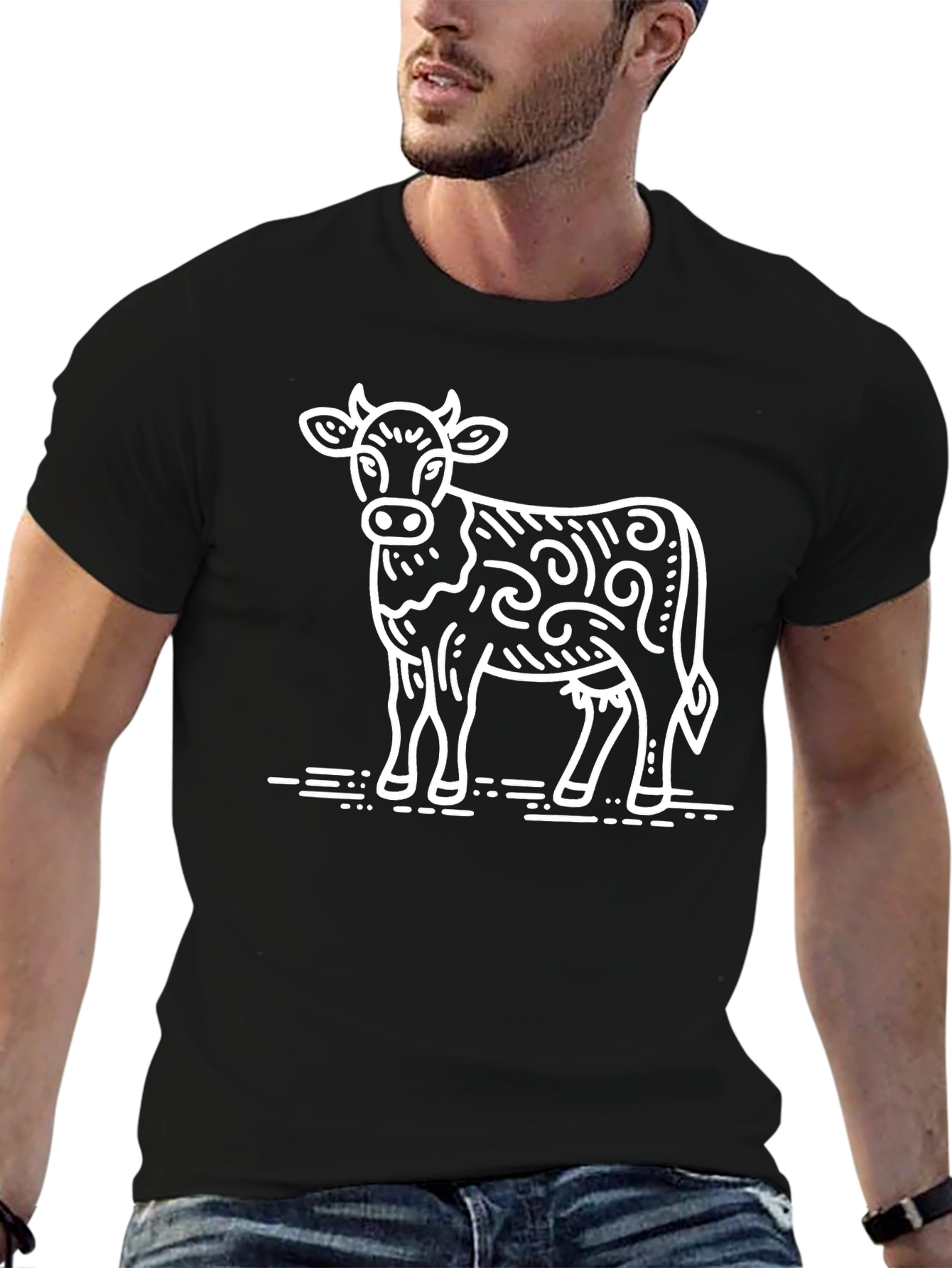 Cow Graphic T-Shirt - Stylish & Comfortable