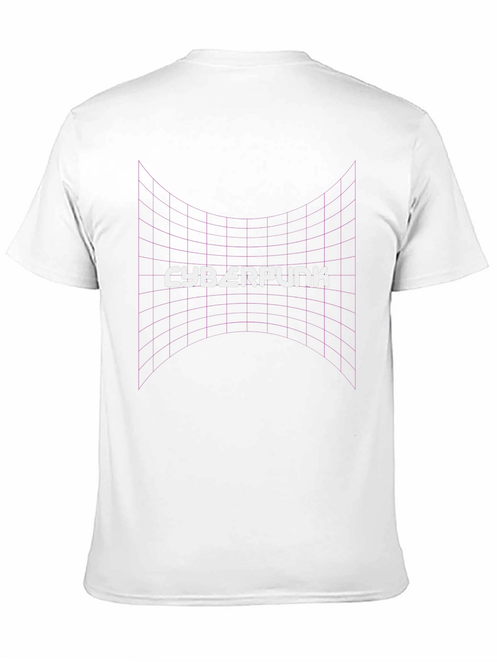 Cyberpunk Grid T-Shirt - Retro Style