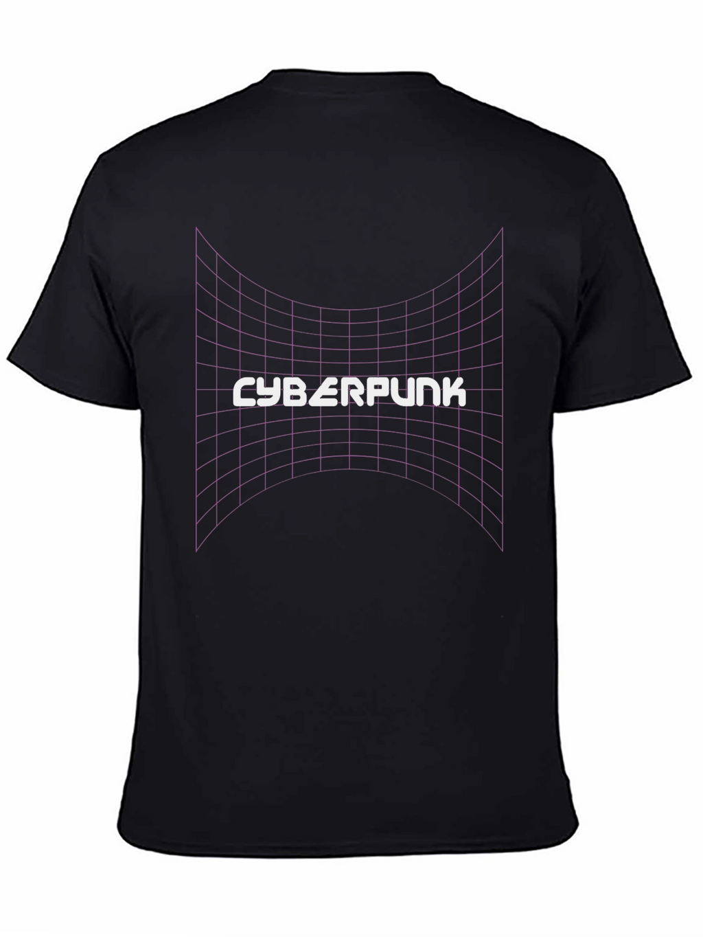 Cyberpunk Grid T-Shirt - Retro Style