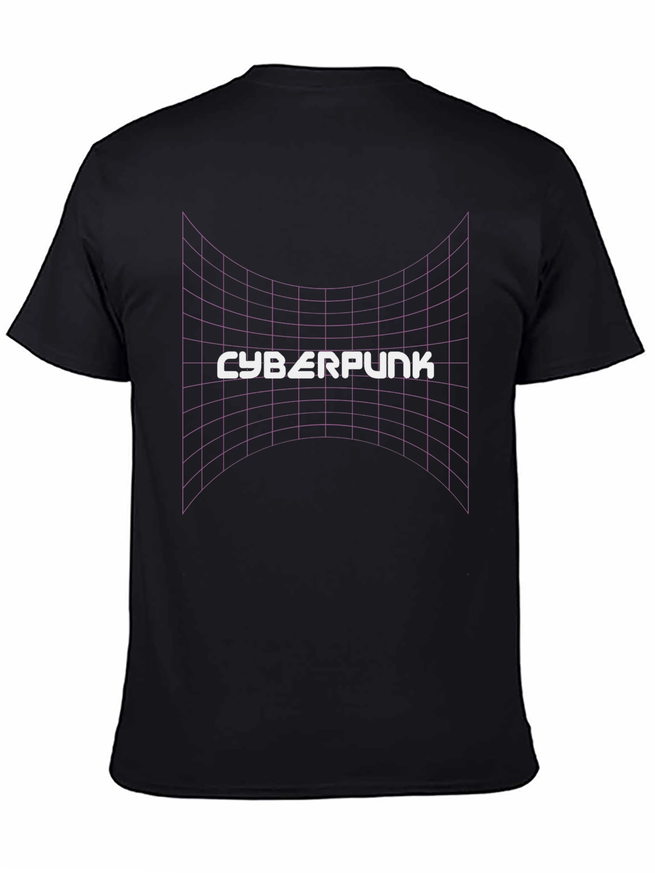 Cyberpunk Grid T-Shirt - Retro Style