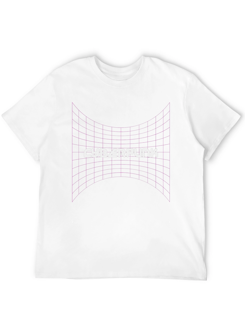 Cyberpunk Grid T-Shirt - Retro Style