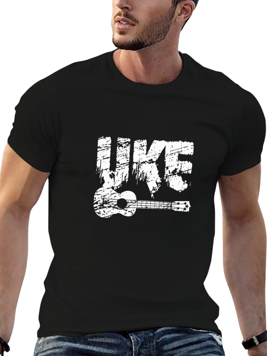 Ukulele Graphic T-Shirt - Music Lover Tee
