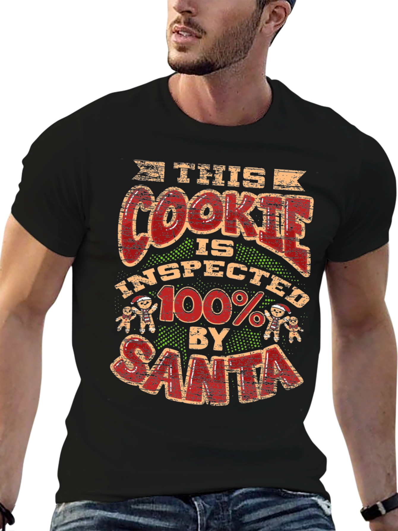This Cookie Inspected by Santa T-Shirt