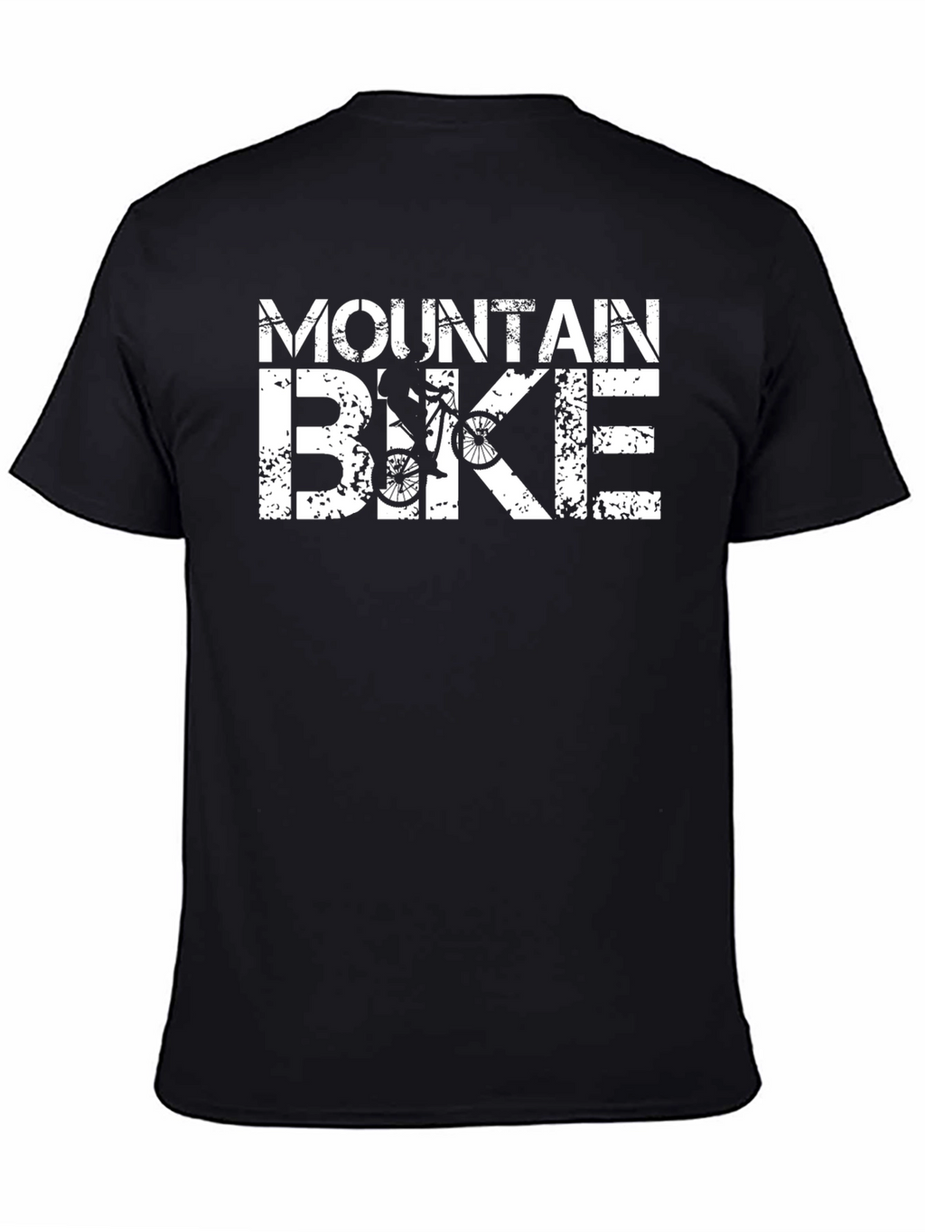 Mountain Bike Graphic Tee - Black Casual Shirt
