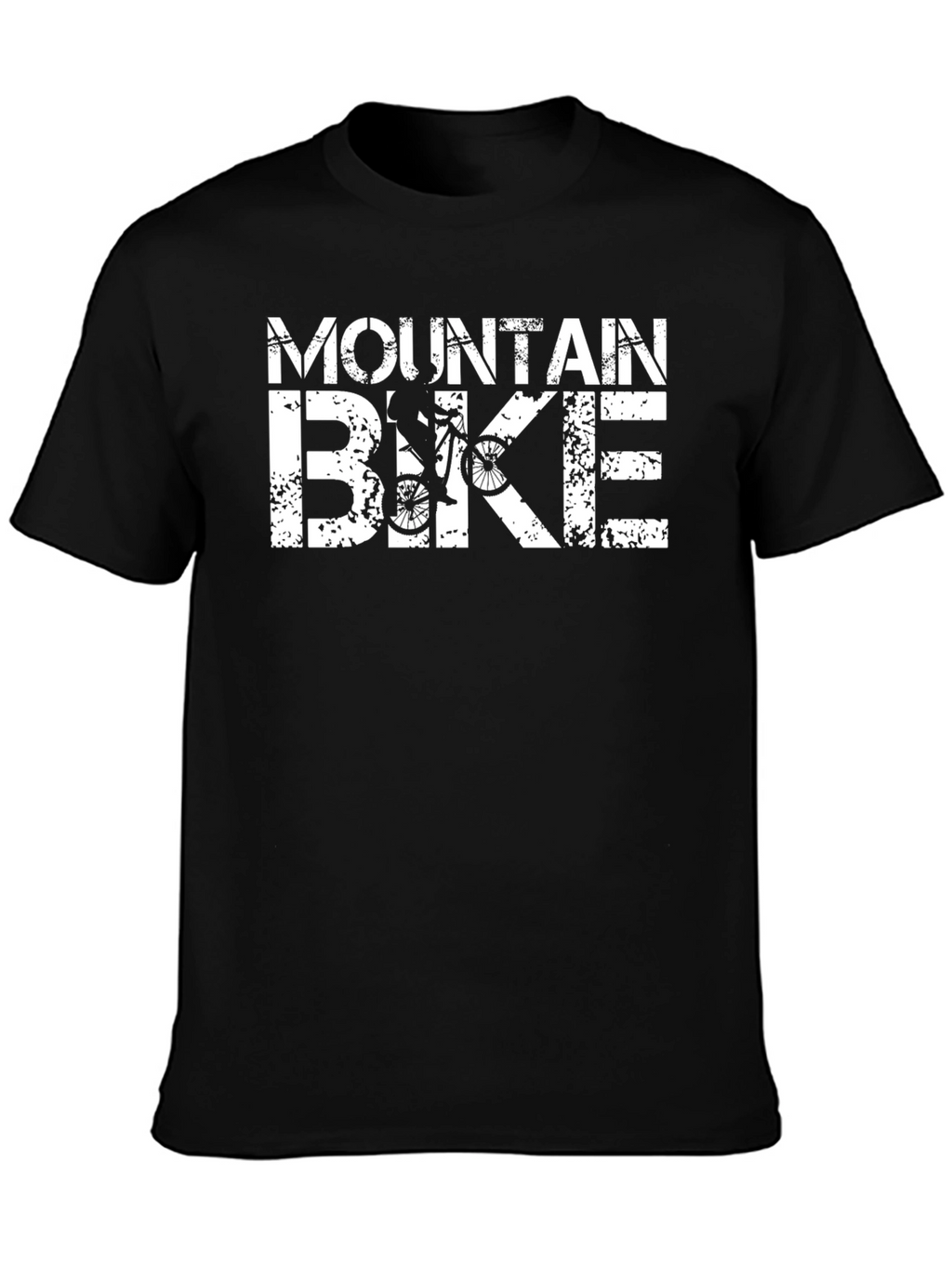 Mountain Bike Graphic Tee - Black Casual Shirt
