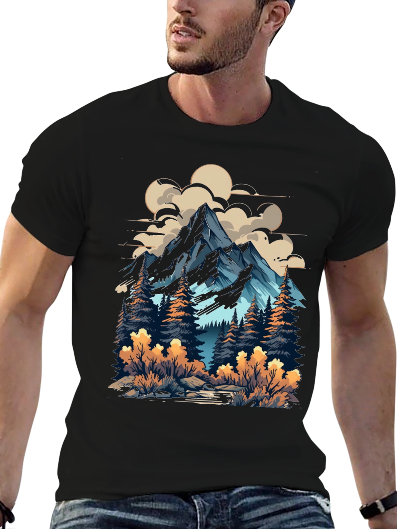 Mountain Adventure Graphic Tee - Nature Inspired Design