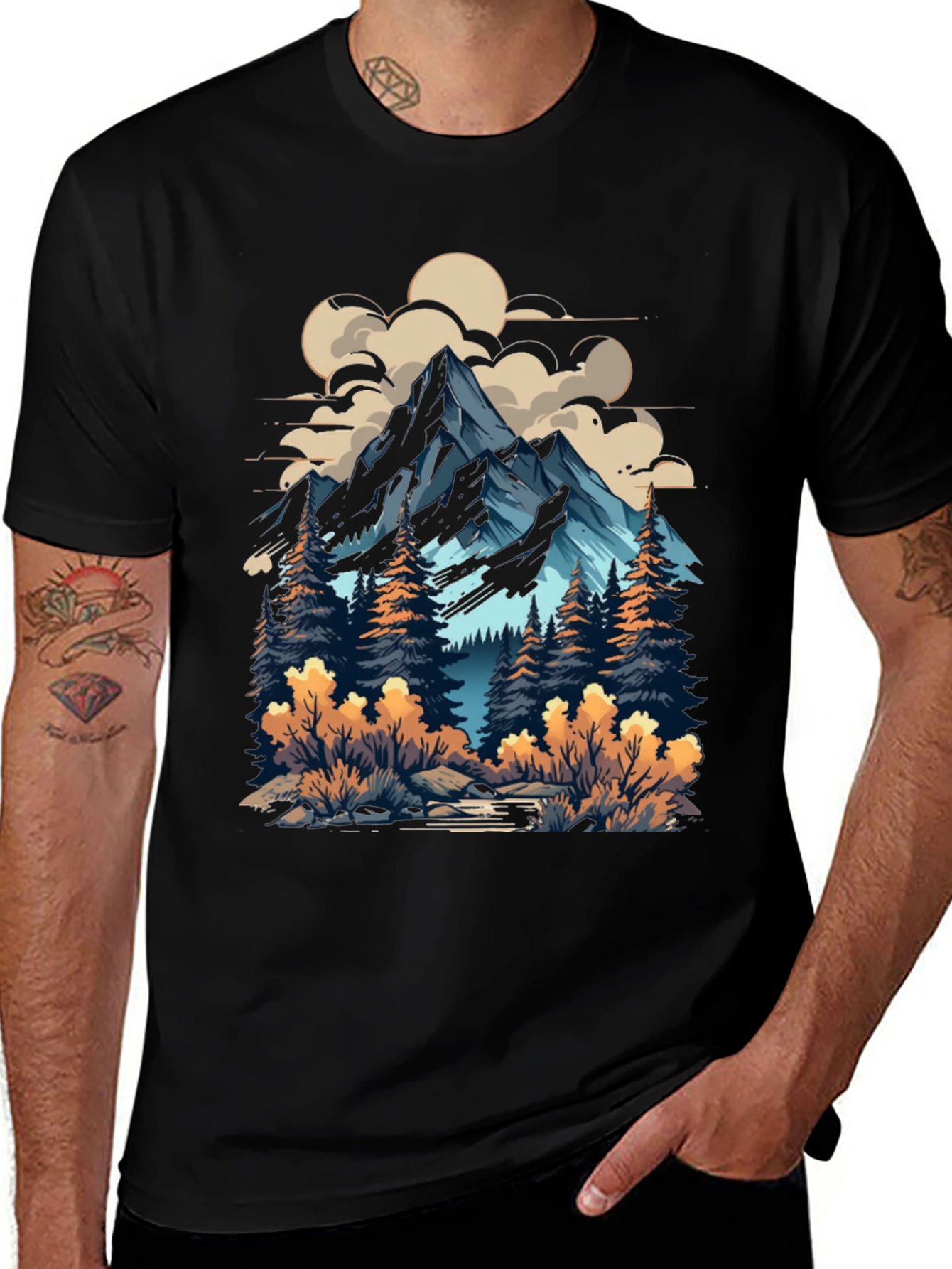Mountain Adventure Graphic Tee - Nature Inspired Design
