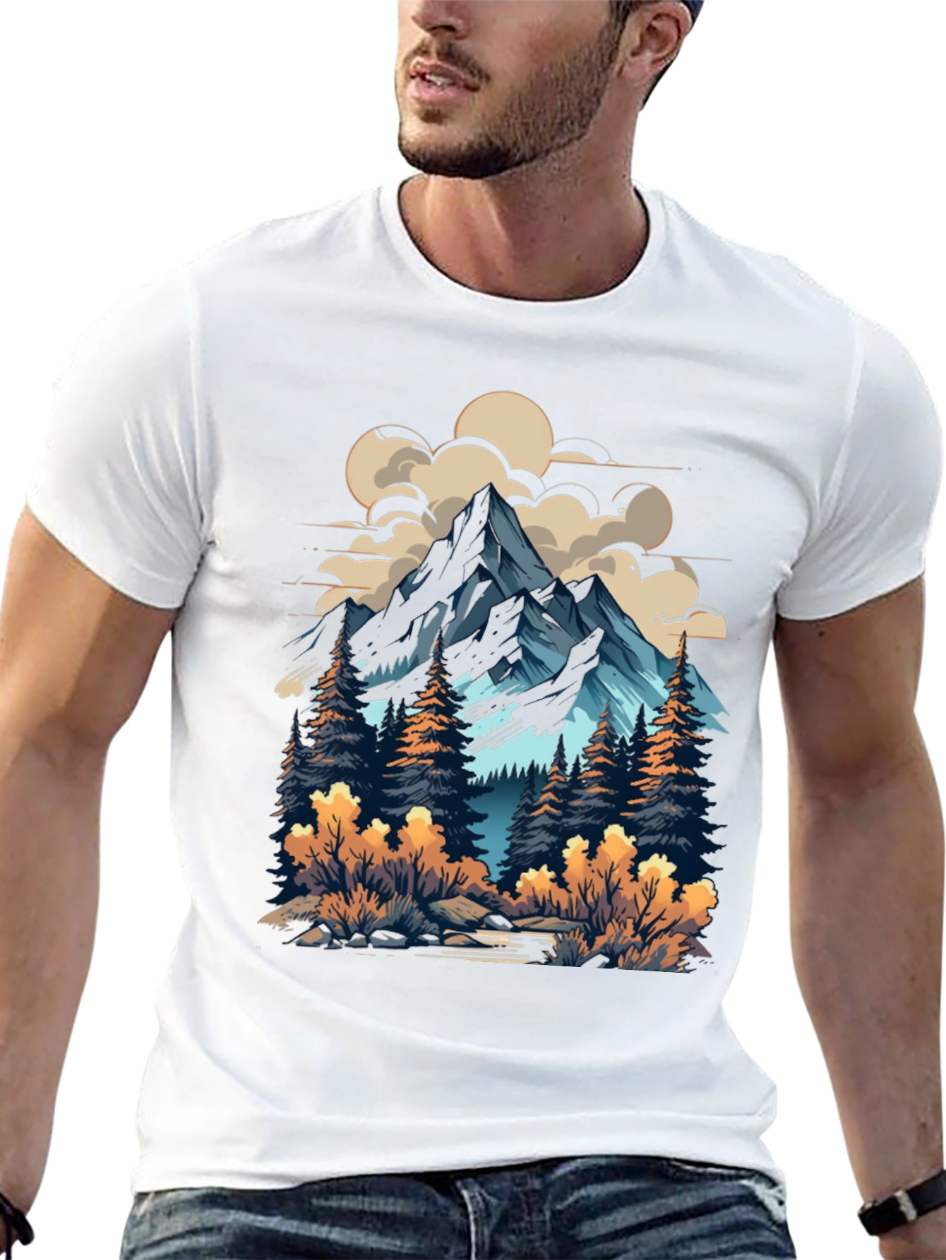 Mountain Adventure Graphic Tee - Nature Inspired Design