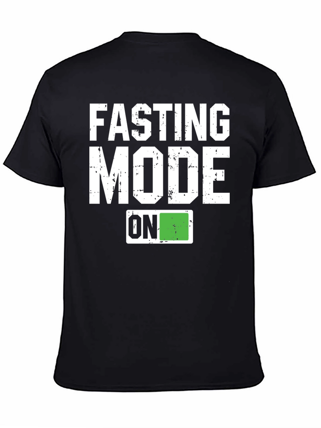 Fasting Mode On Graphic Tee - Black