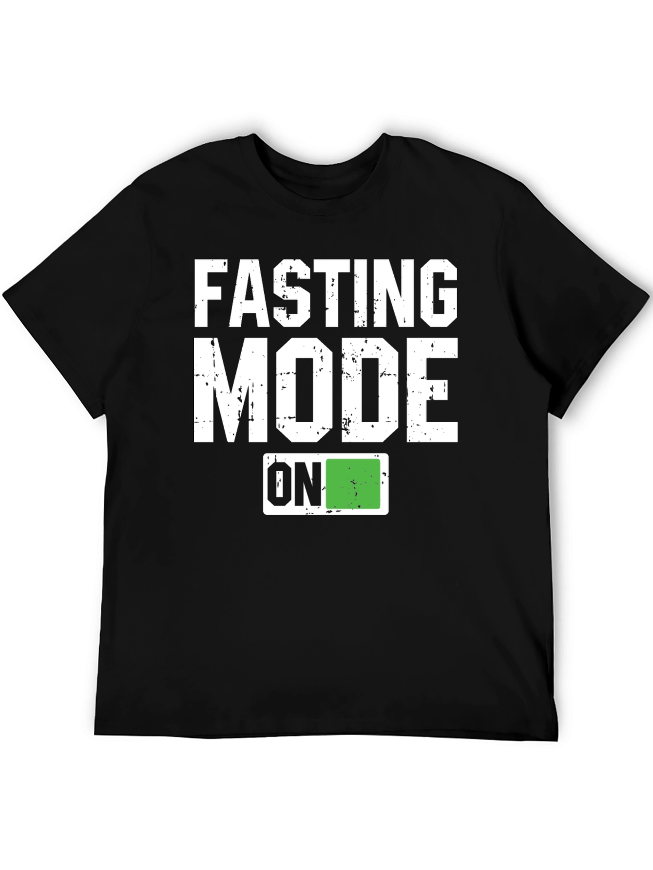 Fasting Mode On Graphic Tee - Black