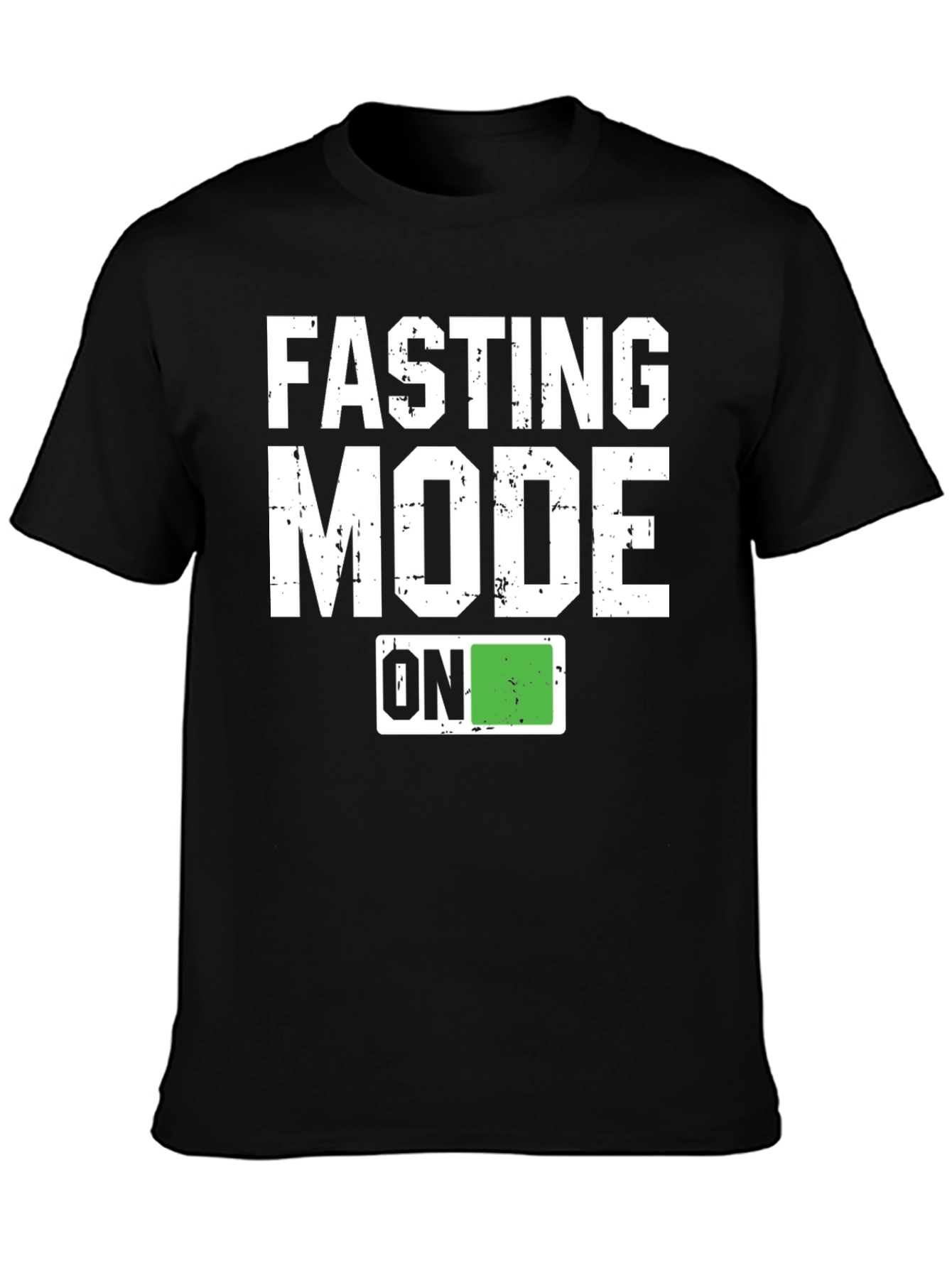 Fasting Mode On Graphic Tee - Black