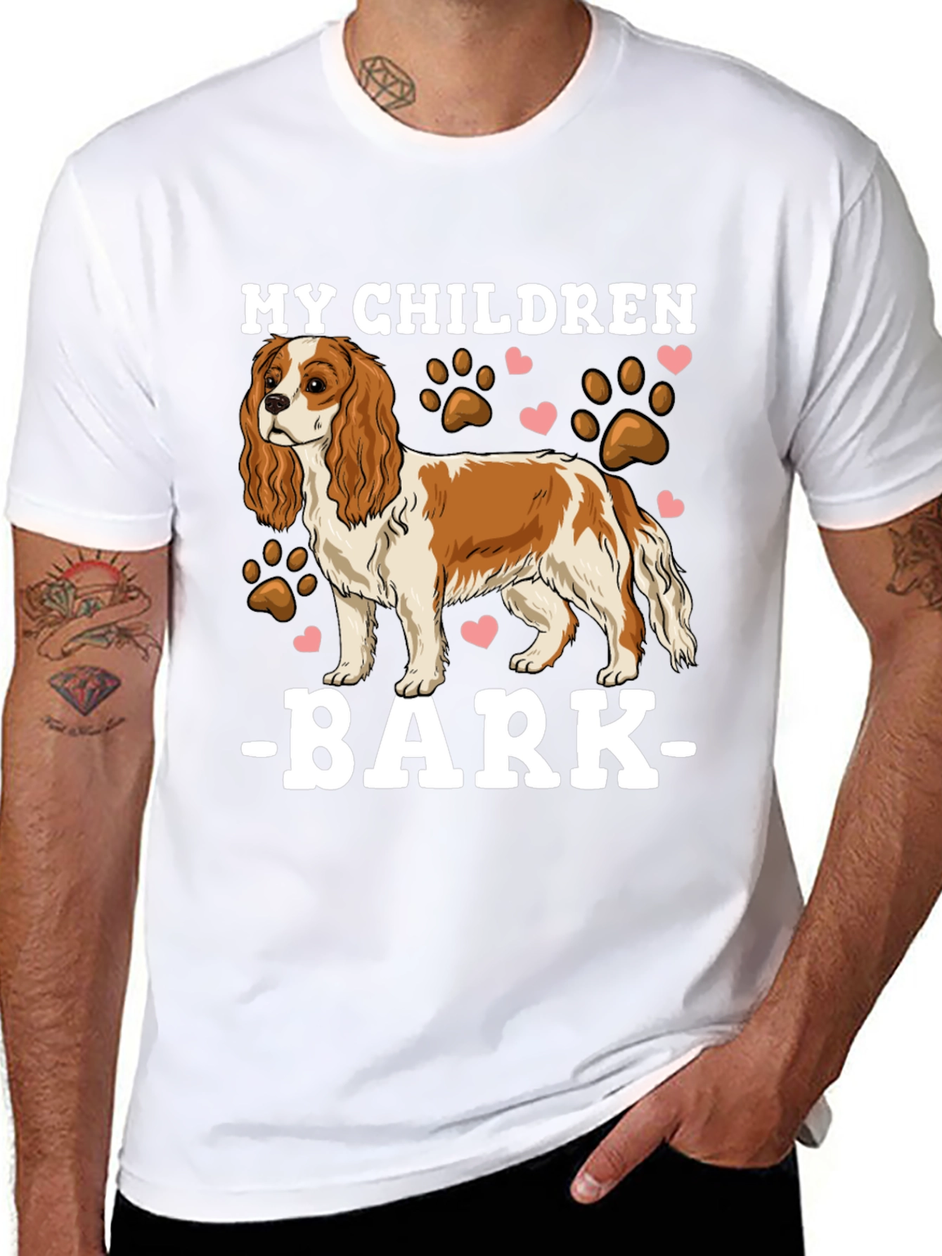 My Children Bark T-Shirt - Cavalier King Charles Spaniel Tee