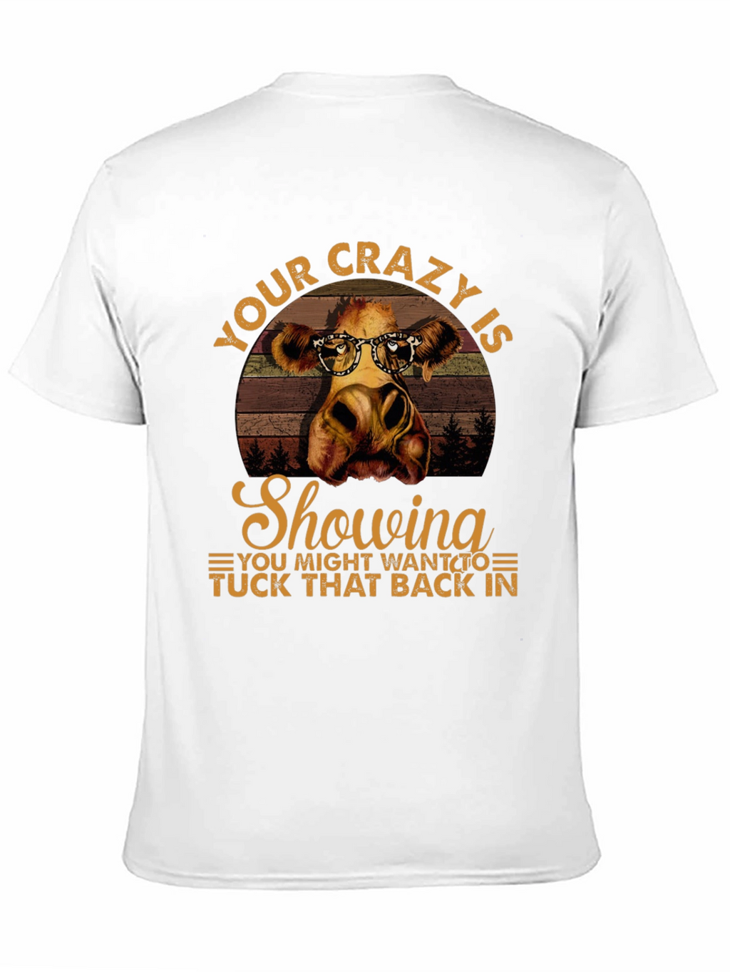 Crazy Cow Showing T-Shirt