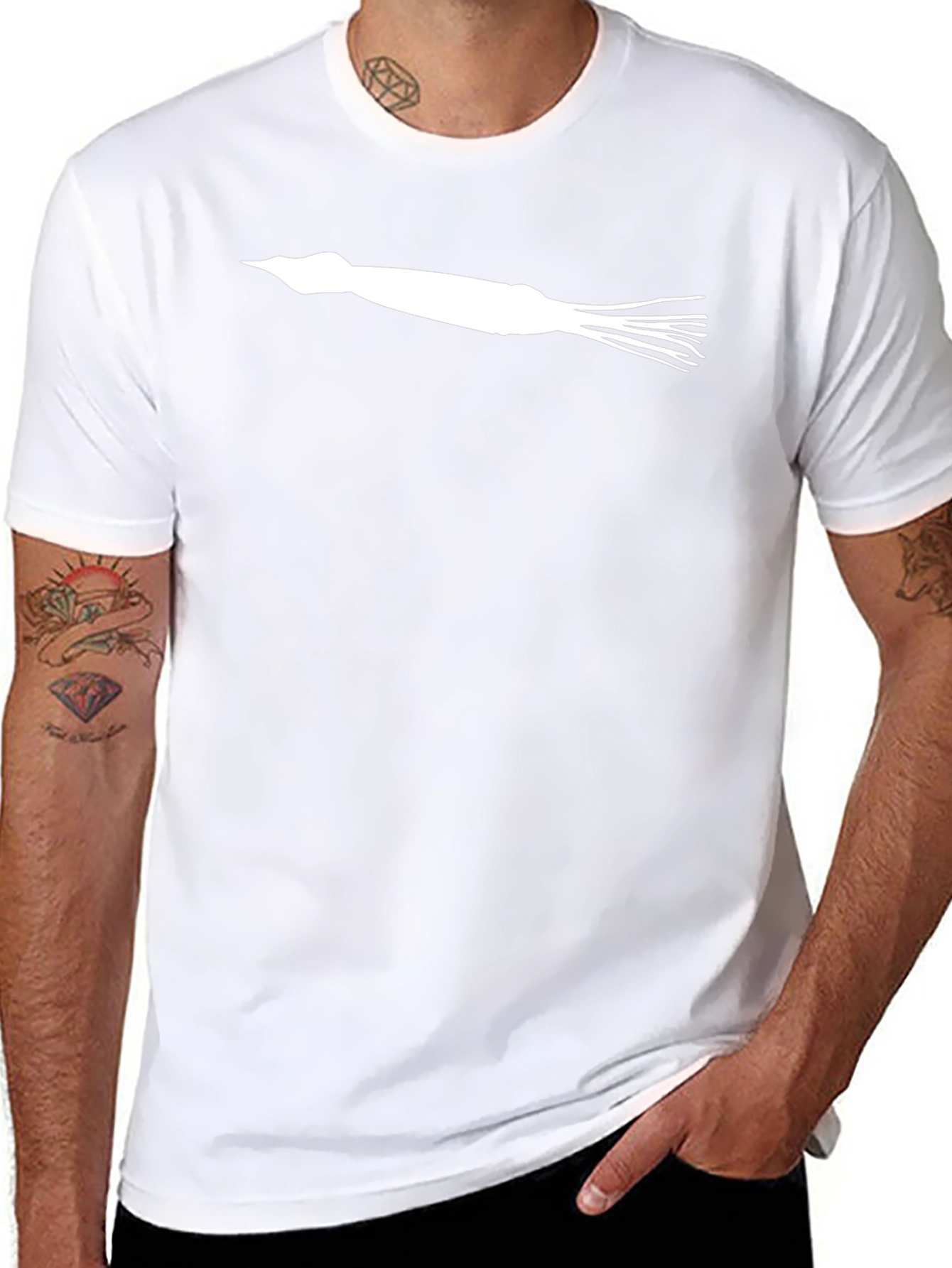 Squid Graphic T-Shirt - Mens Black Tee