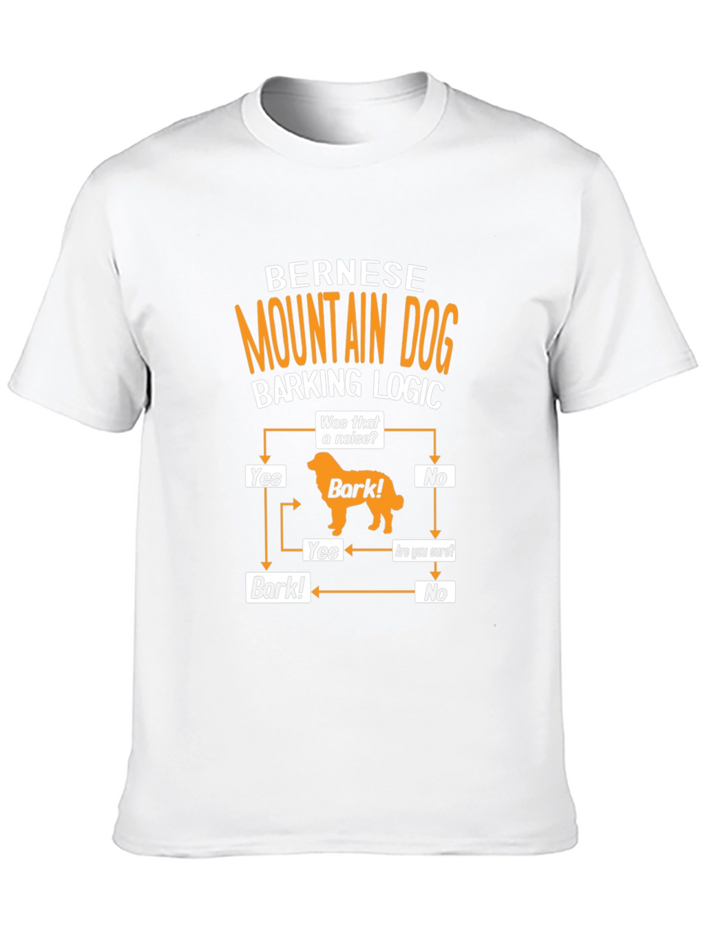 Bernese Mountain Dog Barking Logic T-Shirt