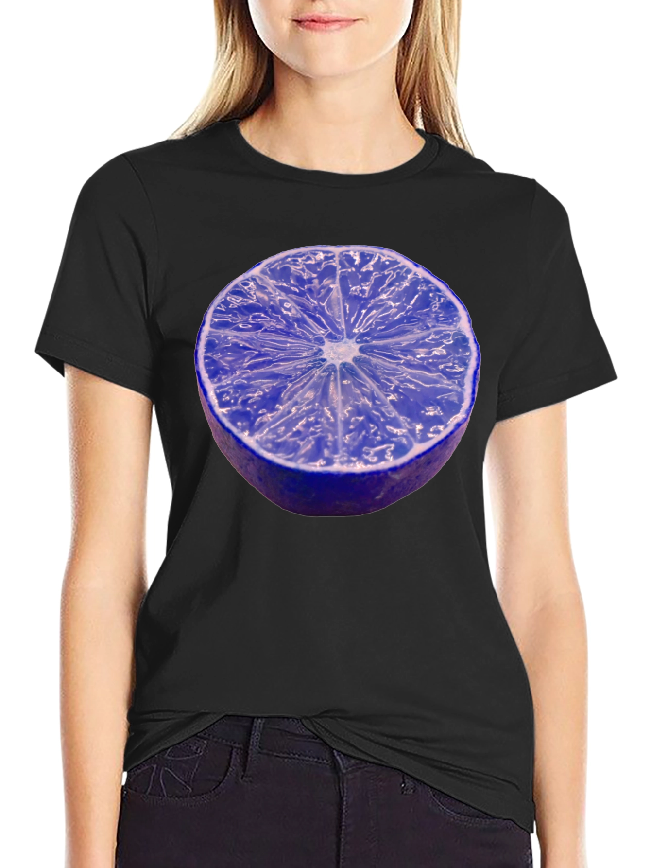 Blue Lemon Graphic Tee - Stylish Fruit Shirt